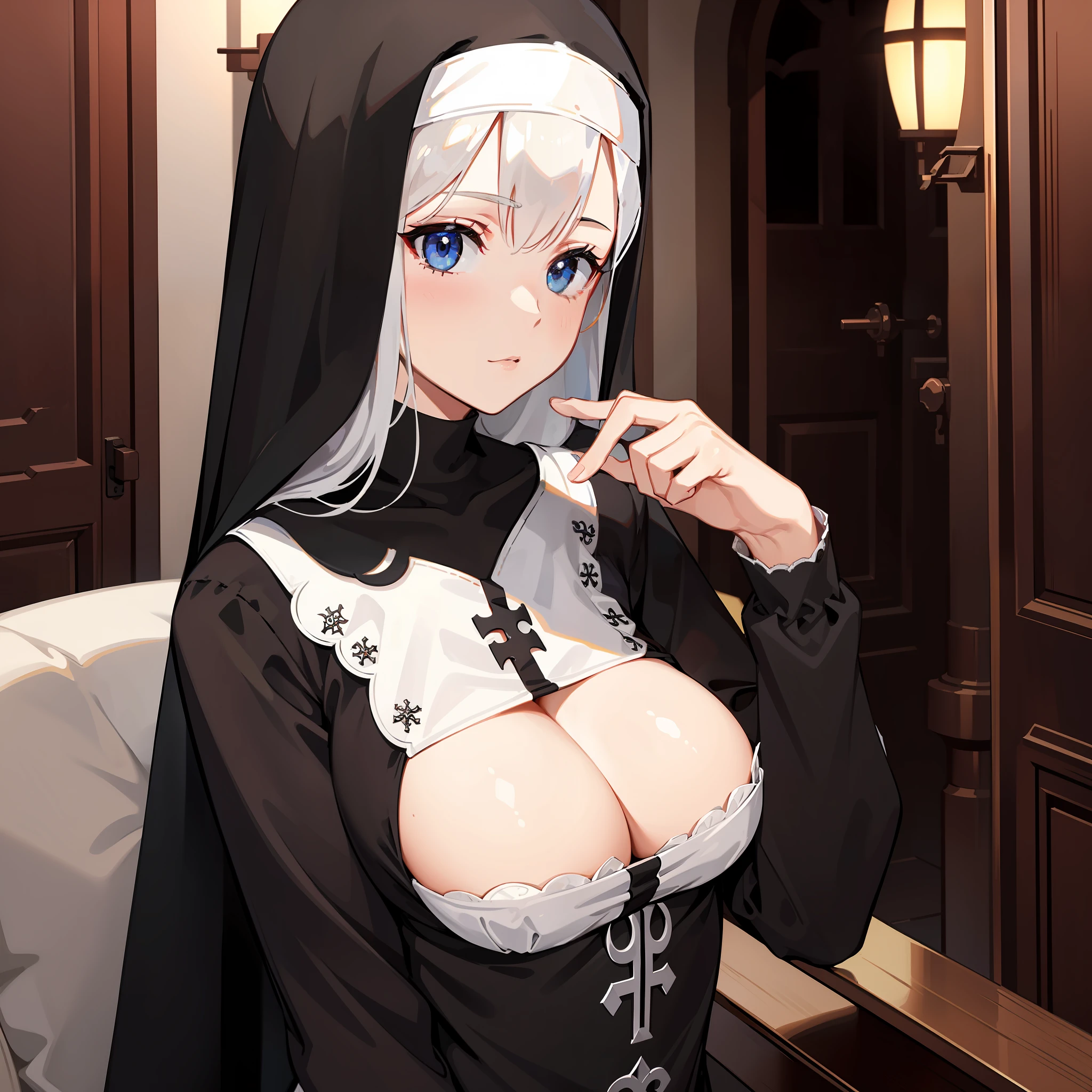 Nun, Sexy, intricate details, 4k