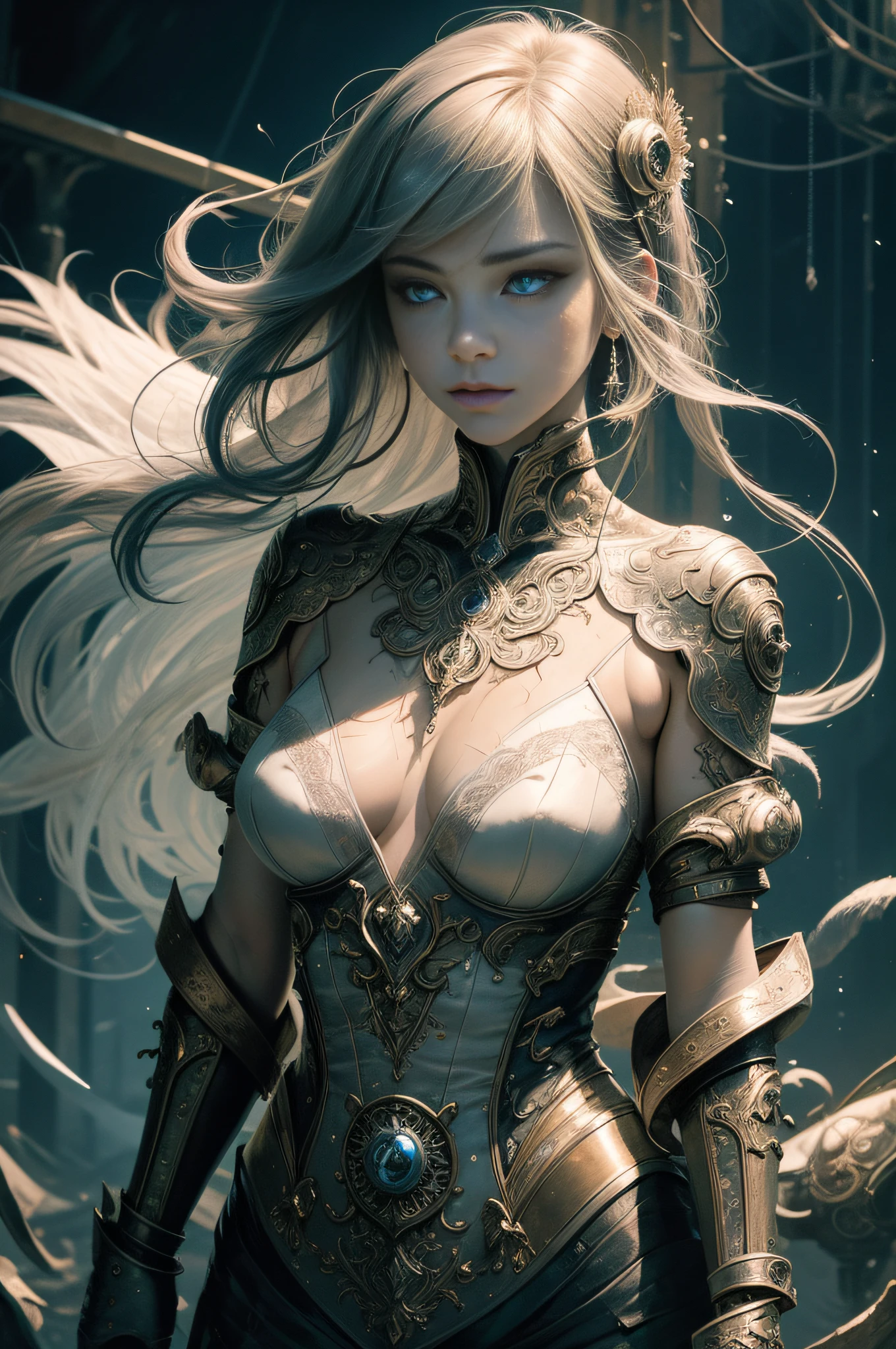 [Detailed illustrations,Art based on extremely ideal anatomy,Very detailed and detailed drawings Delicate pen touch with slow urgency,Realistic texture expression,Complex decoration,(Detail, high definition),[Detailed illustration,Art based on extremely ideal anatomy,Very detailed and detailed drawing Delicate pen touch with slow urgency,Realistic texture expression,Complex decoration,,Ideal color coordination,(( Color tressed lines)),((Accurate simulation of light-material interactions, understanding of air flow,Mechanically correct representation)),(Artwork of outstanding virtuosity)],((Fine and beautiful skin expression (transparency))),(Perfect and beautiful face,Realistic face details),(Perfect eye (Realistic eye details (Beautiful iris drawn in detail) (Sharp pupil))),( Western Ghost Town Background),Girl Japanese Beauty 15 Years Old Skinny (Slender) Short Bob Cut ((Straight Cut Bangs)) (AUTOMATON),(Swan) (Ballerina) Ballet Tutu (Transparent Material) ((Edge)),(Pearlescent),(Steampunk Alchemy),[Ultra Precision Detail,HighQuality, High resolution,((Multilayered texture))],(((Perfectly proportioned proportions)),((Narrative visual art)).