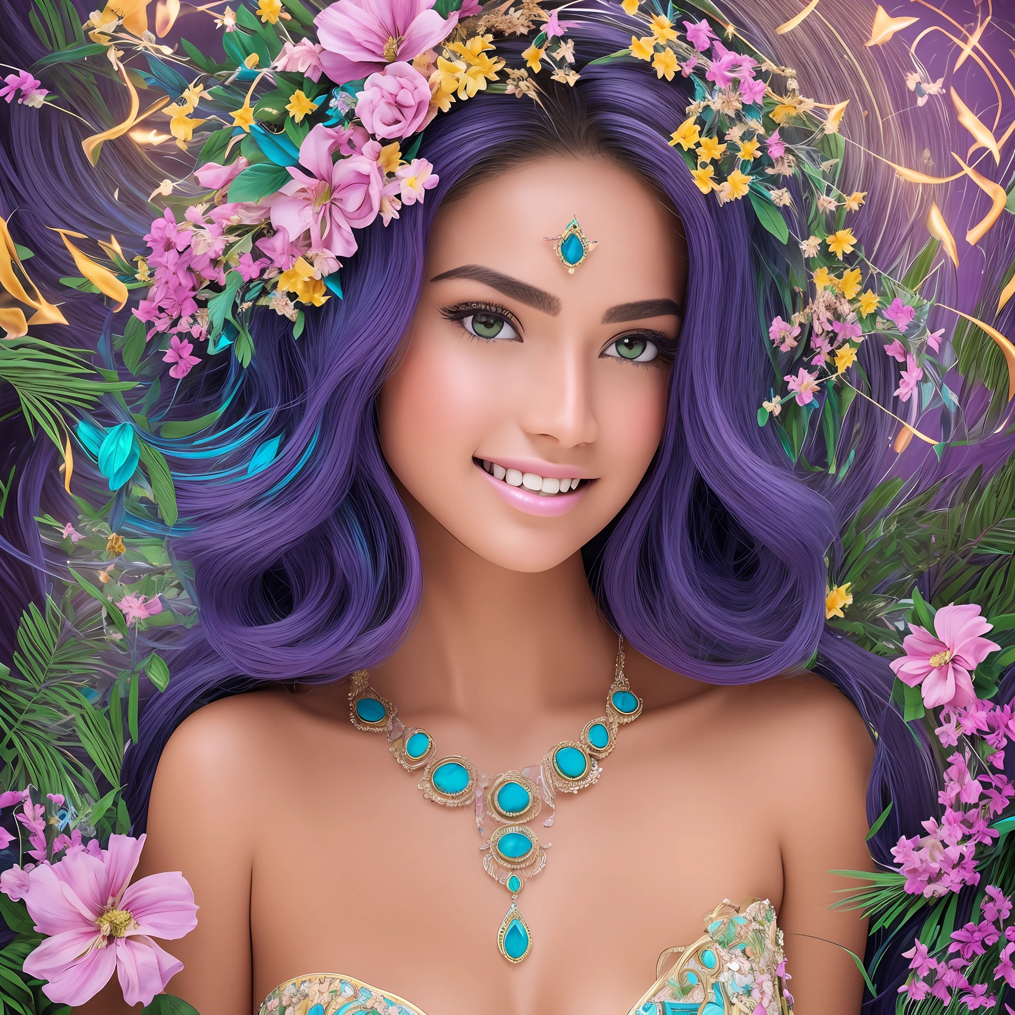 masterpiece, Aguilera Queen Sunflowe walking in the jungle at night among fireflies, (high detail: 1 1), rough face, natural skin, high quality, beautiful eyes, (detailed face and eyes), (face: 1 2), noise, extra, real photo, PSD, lamp film photography, sharp focus, contrast lighting, detailed skin, high resolution 16k, crazy detail, realistic, professional photography, UHD, SLR camera, soft lighting, high quality, film grain, Fujifilm XT3 ,ultra octane render, unreal engine 5, ultra-realism, retina, ultra-accurate ultra-details, award winning, ultra-quality ultra-resolution ultra-textured ultra-realistic maximalist totalist premium perfectionism howling teeth open mouth 27years pure skin clean face emotional enjoy expression revealing flirtatious alluring suave smile pronounced voluminous anatomy shape symmetry open eyes navel loop nose revealing undergarments silk satin torus ring spinel kunzite diamond ornate Indigo lazuli opal ruby onix turquoise tourmaline garden complex Composition intricate DSLR vividcolors masterfultechniques optimalclarity precisionlinework pristinefinish naturalbioframe