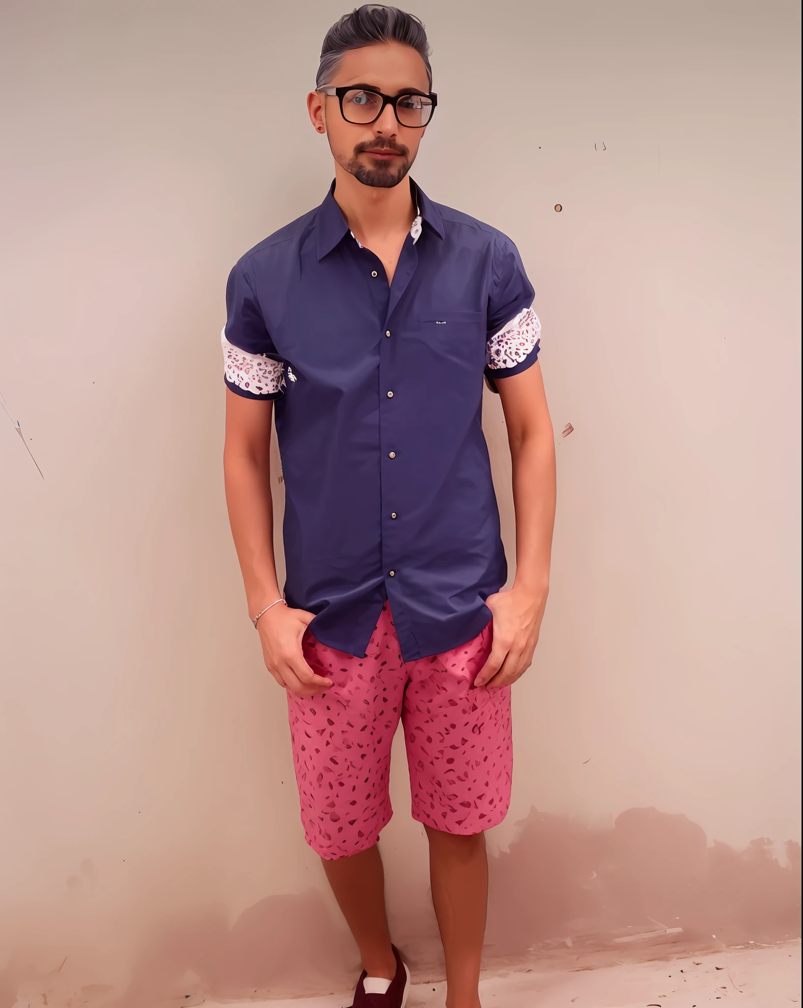 With white hair, 99 years old, on white background.