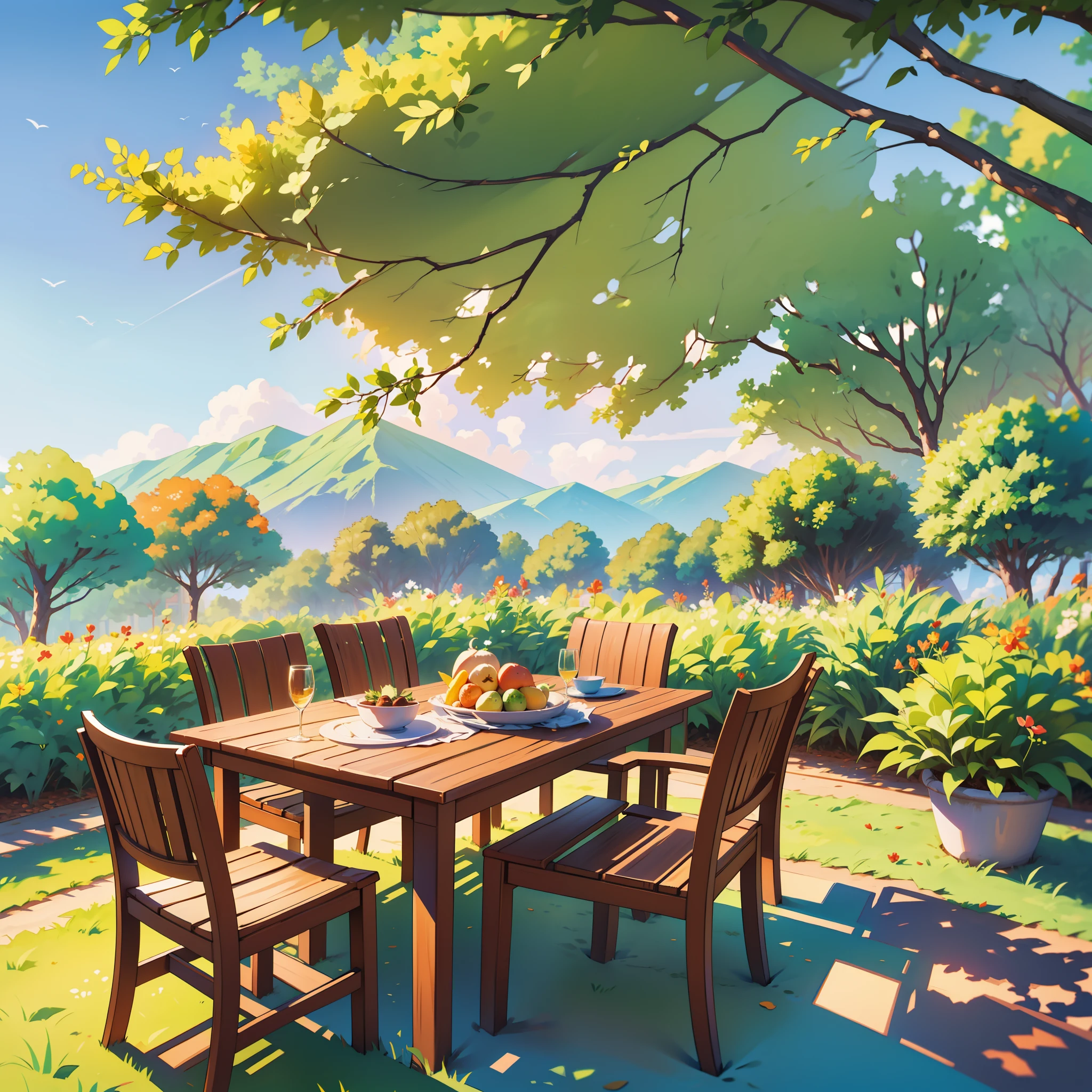 In summer, the breeze is accustomed, the scorching sun hangs high, and under the refreshing shadow of the trees, you know the sound, bright day, perfect picture quality.