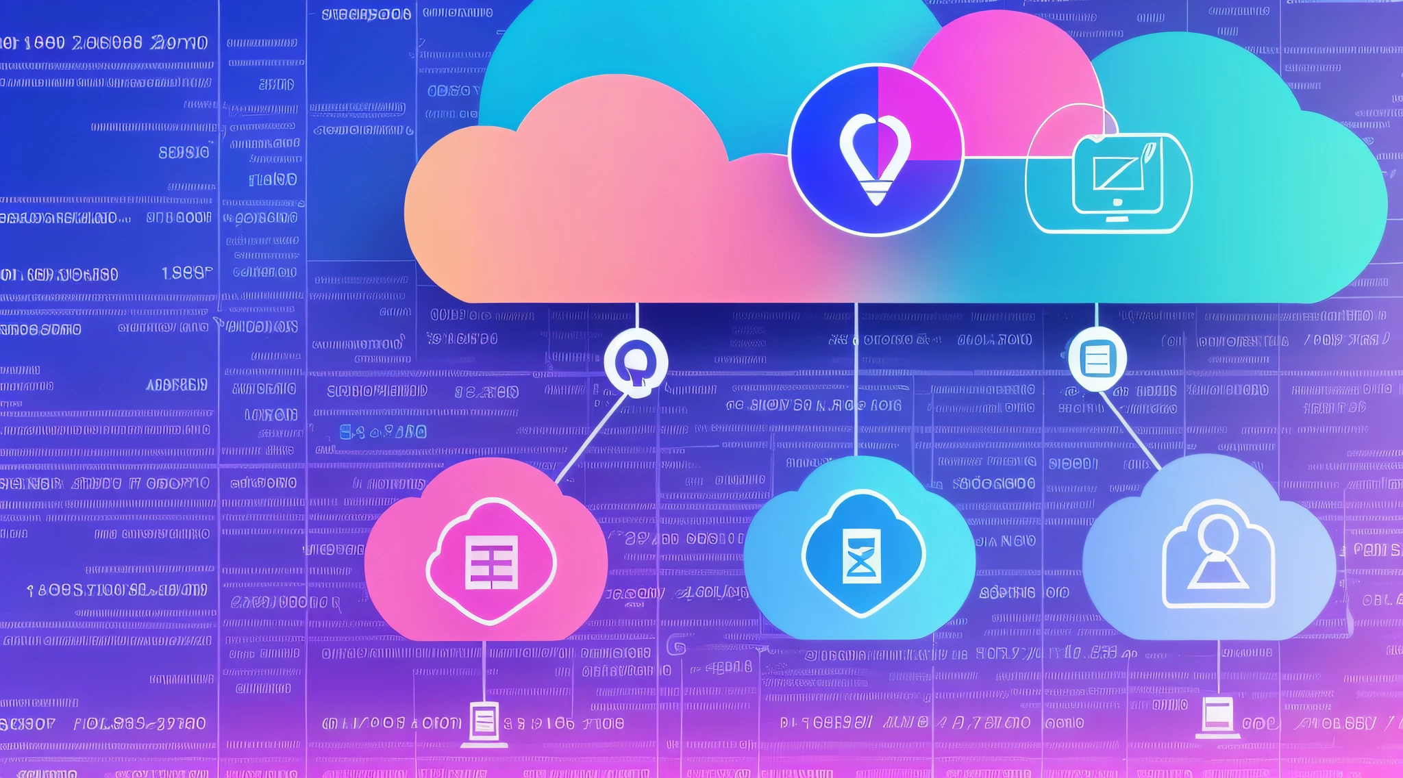 Image of a digital cloud solution that calculates taxes accurately, using technology and artificial intelligence to make it easier for companies to work and minimize tax risks, use vibrant colors and lots of lighting