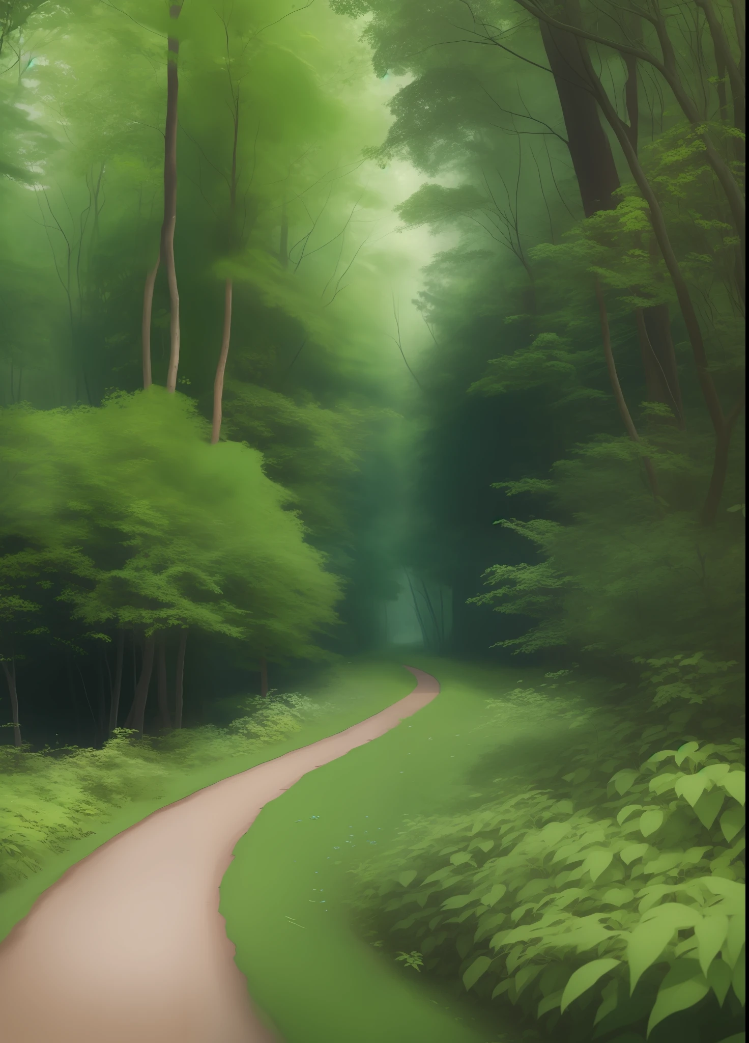 Natural ambiance, forest, woodland path, green, exploration, harmony, tranquility, fresh, adventure, escape, pathway, wilderness, mysterious, vibrant, soothing, botanical, scenery, harmony, pleasant, expedition, typography, color theory, layout, composition, contrast, balance, hierarchy, white space, alignment, visual hierarchy, branding, logo design, illustration, user interface (UI), user experience (UX), web design, print design, branding identity, image editing, vector graphics, texture, pattern, shape, line, form, aesthetics, creative concept, design principles. --auto --s2