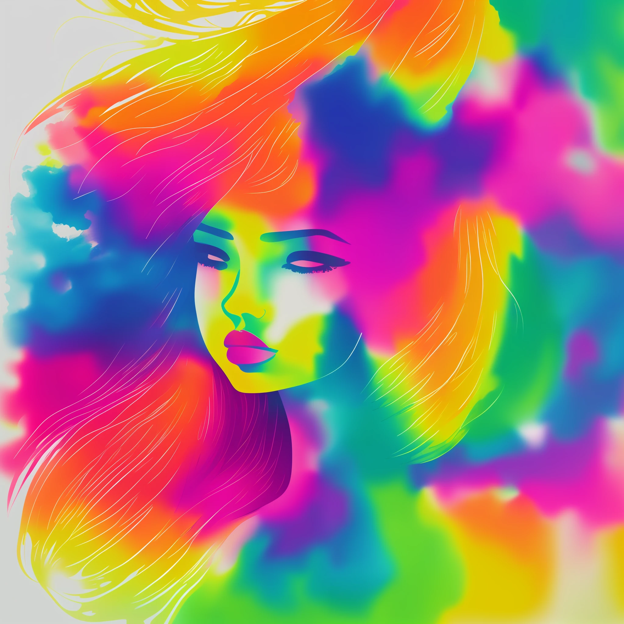 Multi-color ink splah, vibrant --auto --s2