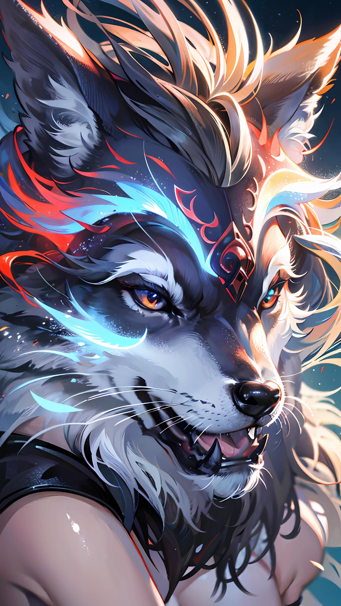 wolf totem, high resolution, detailed, ultra realistic, 8k --auto --s2