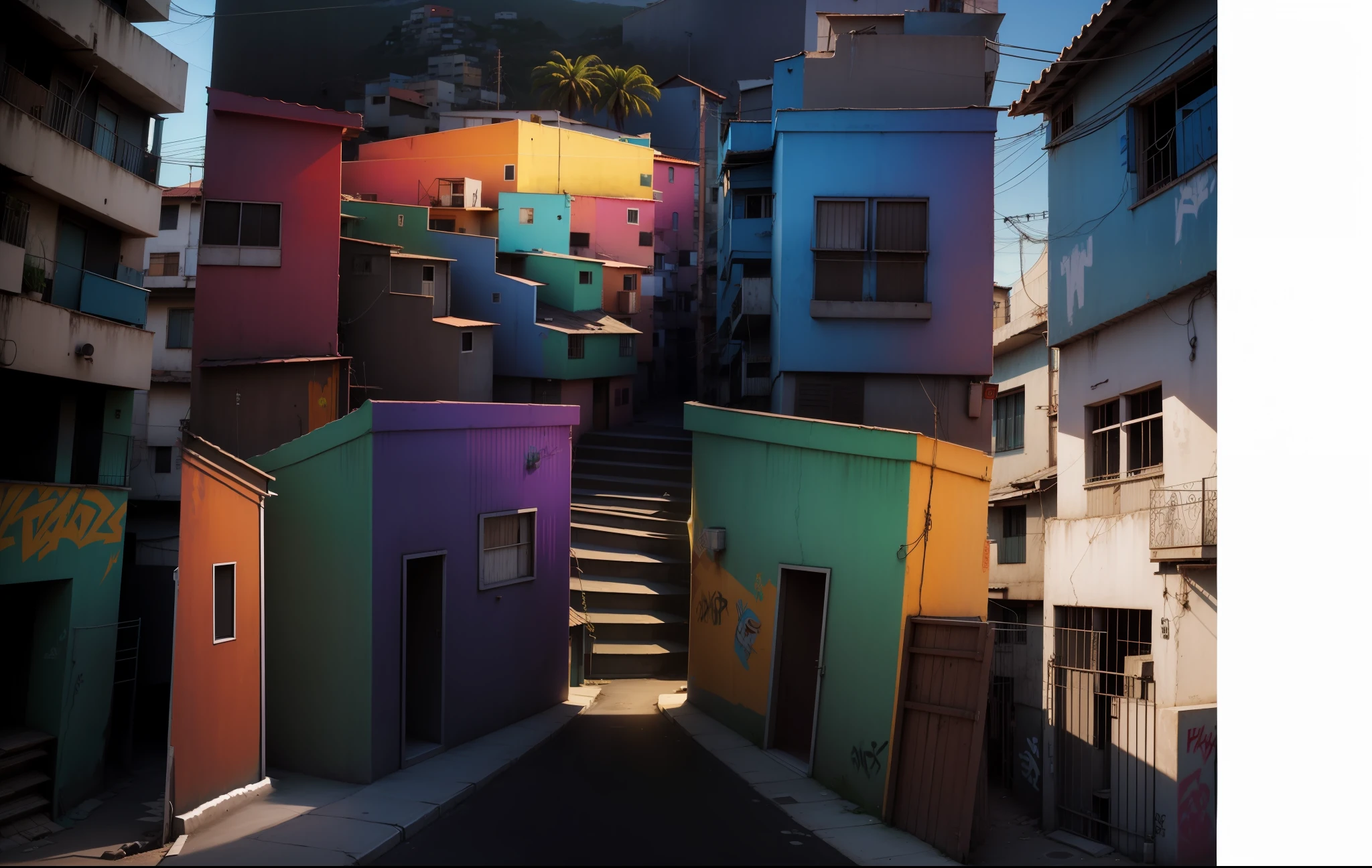 Pixadas Graffiti Houses, Favela