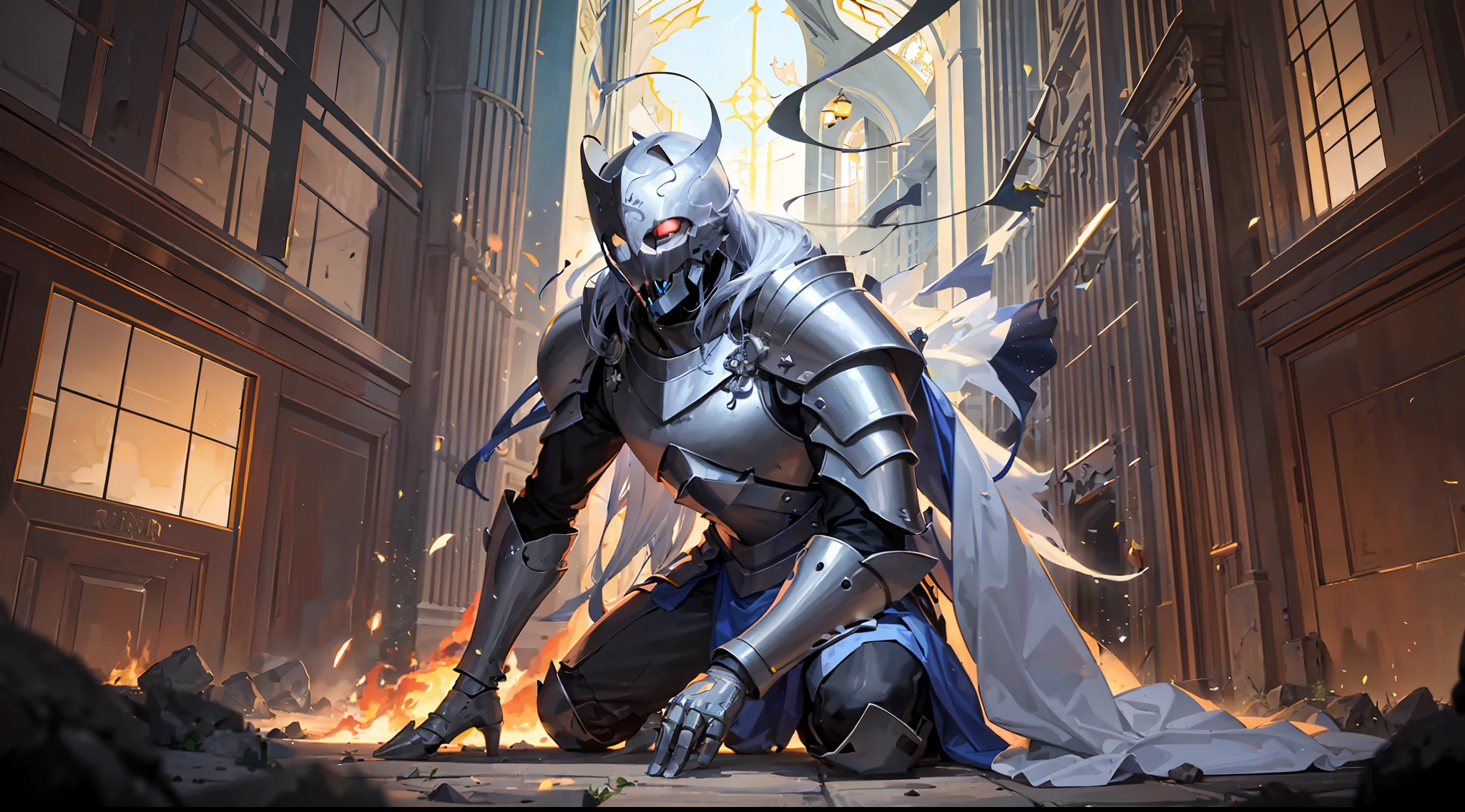 On the eve of battle, the knight prepares, His heart resolute, His posture haughty, But of victory, he knows, is no mere owner, Of the Lord is the force that overcomes the deal., With watchful eyes, he prepares, For the battle that will come, with dexterity and vigor, But recognizes that the supreme victory, Comes from a divine source, the victory is of the Lord!, His preparation is an act of dedication, Of care and zeal, of seeking excellence, But he knows that it is in the touch of the divine, in action, That he finds strength and victory, in its essence., For the Lord is the silent warrior, He who lights the way in the darkness, With Him as a guide, the knight wins valiant, And knows that it is by His grace that He attains redemption., Thus, in the battle of life, we humbly remember, That our effort is valuable, but not sufficient, It is in the divine embrace that we find victory, For from the Lord comes triumph, to him eternal glory., Futurism, speed lines, cinematic lighting, Sony FE GM, f/2.8, 35mm, 85mm, first-person view, perspective, blurry foreground, vanishing point, 8k, best quality, award winning, anatomically correct, high details --auto --s2