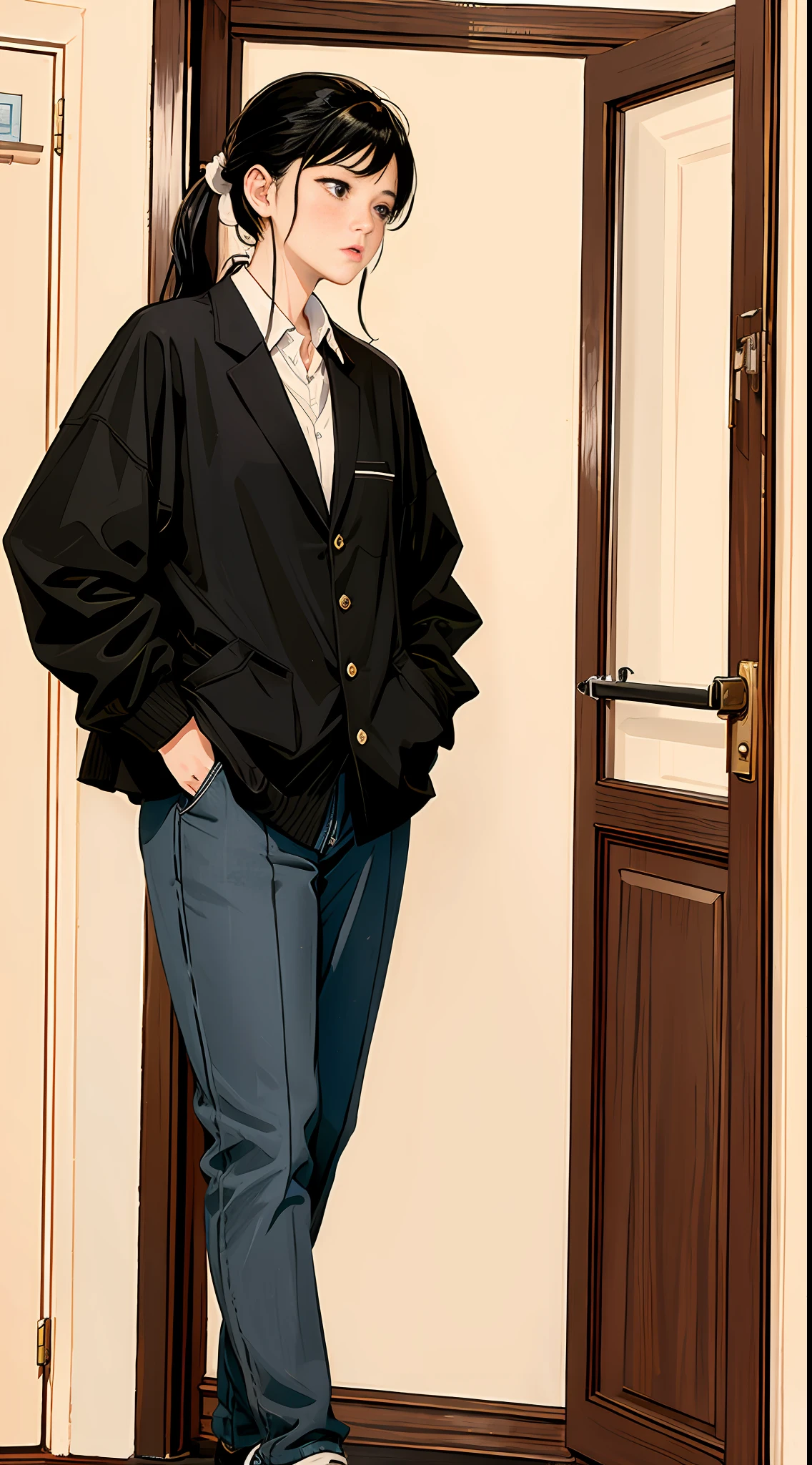 The actress went to the chairman's accommodation hotel, knocked on the door, a little worried, black hair