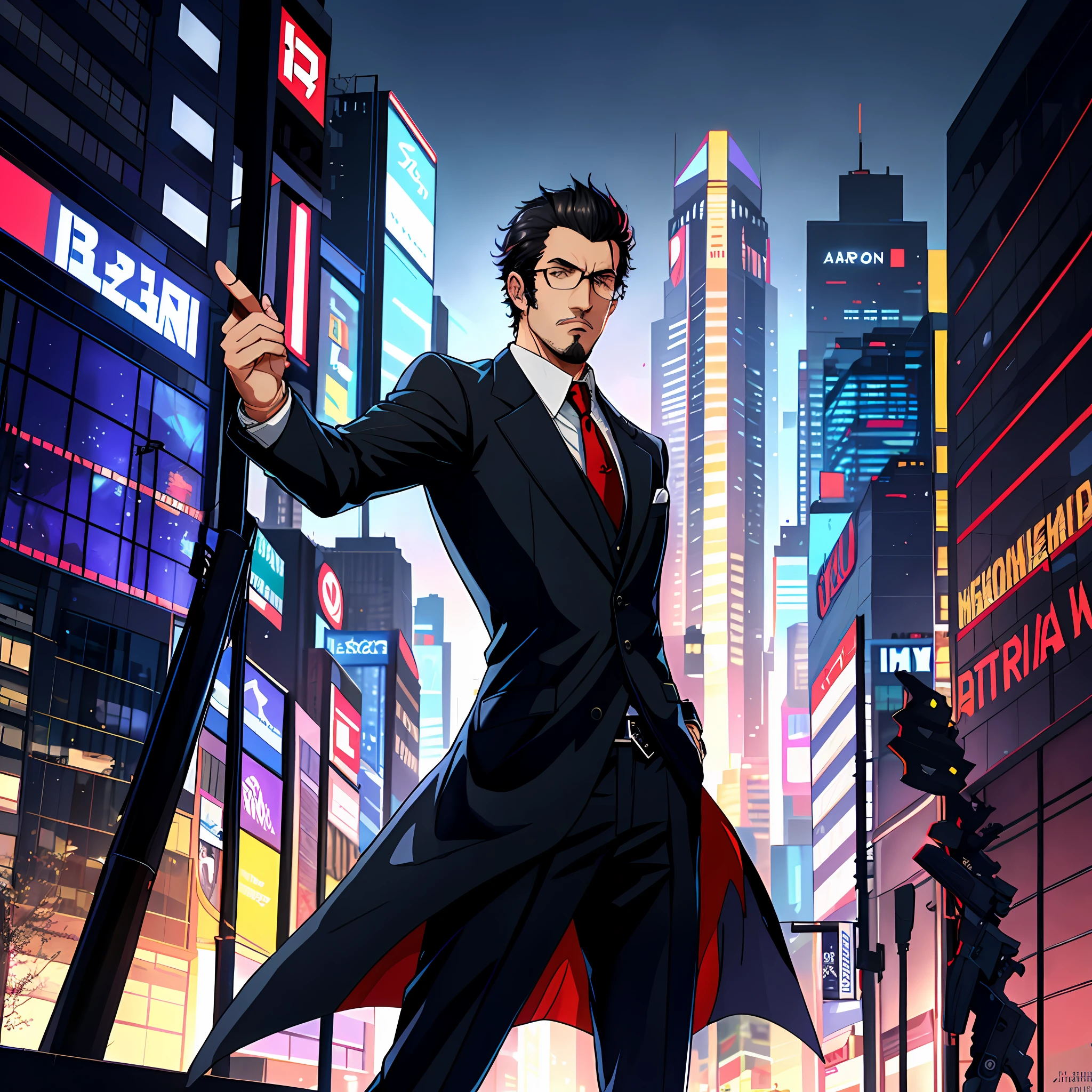 arafed man in a suit and tie adjusting his tie, he's a hitman in peacoat, he is wearing a trenchcoat, promotional render, adar darnov, travis touchdown, promo shot, h3h3, promo image, drake, photo from a promo shoot, maxwell render, high quality wallpaper