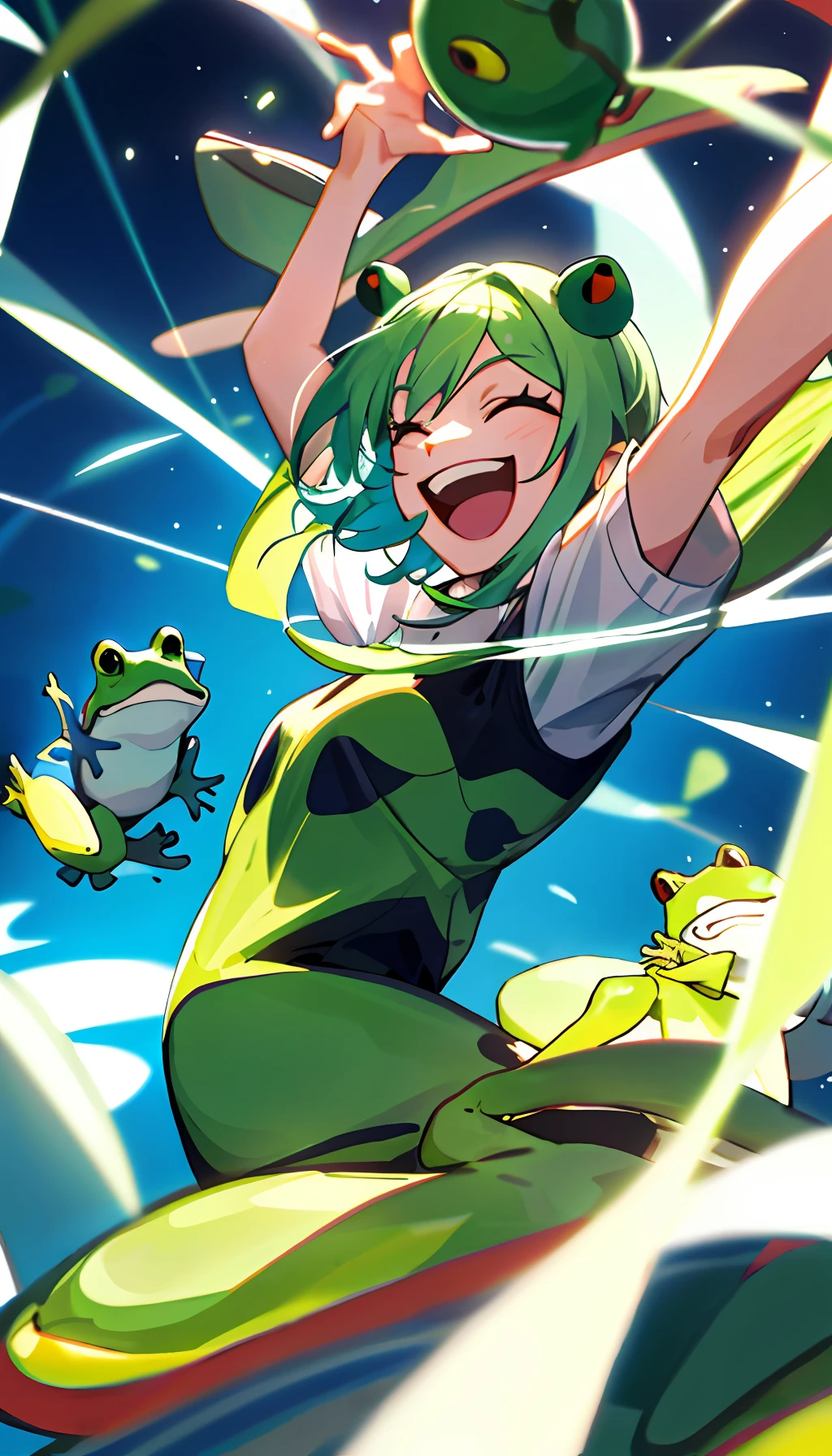 laughing frog spinning