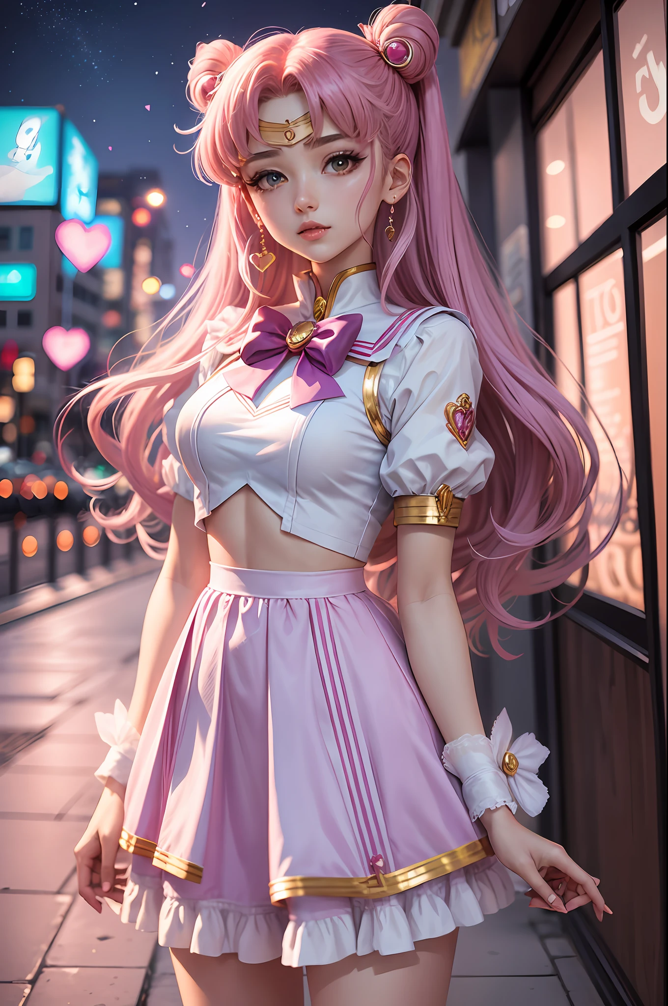 sailor moon with girlfriend in Valentine's days, mahou shoujo  - --auto --s2