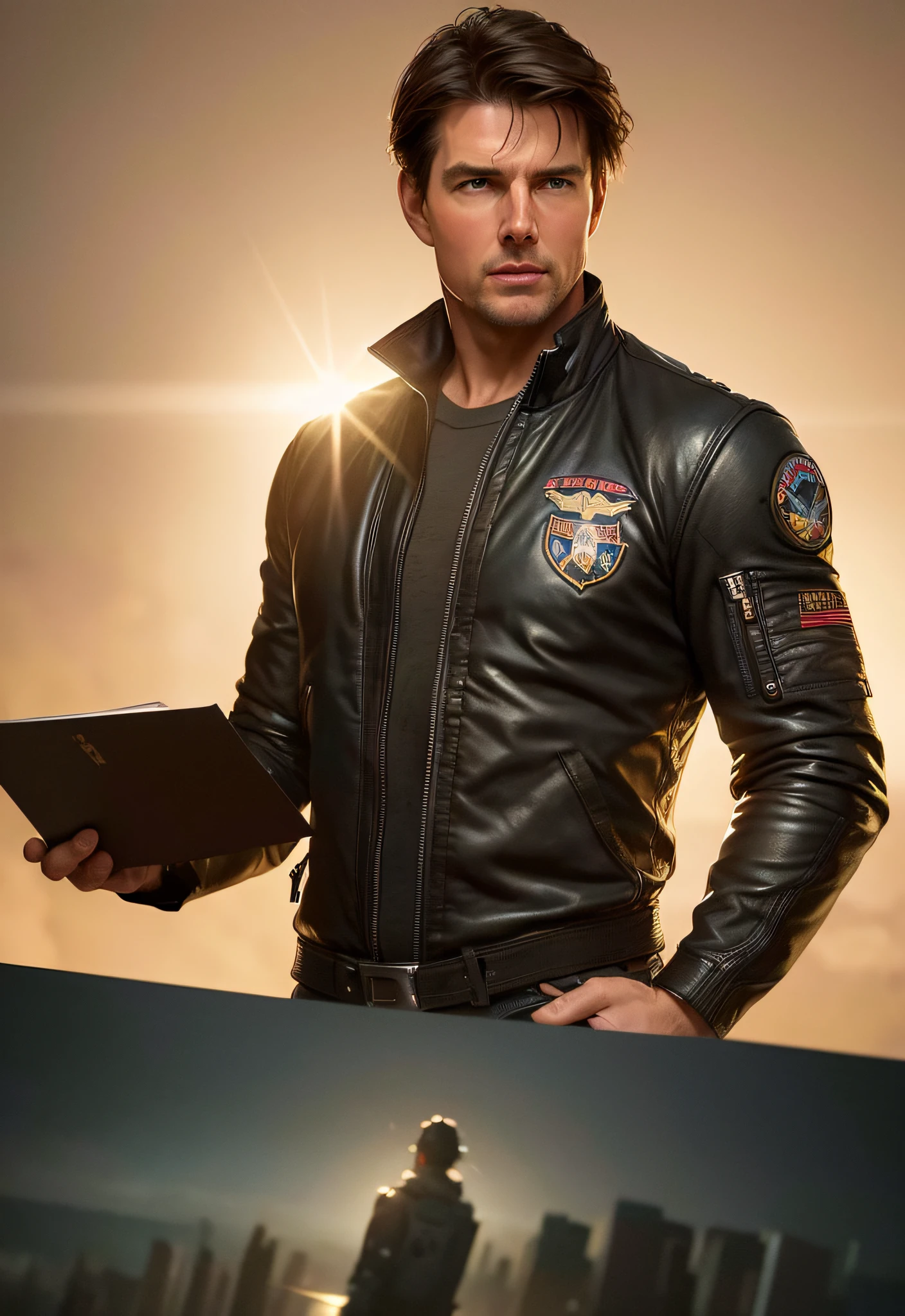 Tom Cruise from Top Gun, vhs effect, (poster:1.2),poster on wall, nostalgia, movie poster,
(skin texture), intricately detailed, fine details, hyperdetailed, raytracing, subsurface scattering, diffused soft lighting, shallow depth of field, by (Oliver Wetter)
professional majestic oil painting by Ed Blinkey, Atey Ghailan, Studio Ghibli, by Jeremy Mann, Greg Manchess, Antonio Moro, trending on ArtStation, trending on CGSociety, Intricate, High Detail, Sharp focus, dramatic, photorealistic painting art by (greg rutkowski:1.4), bokeh