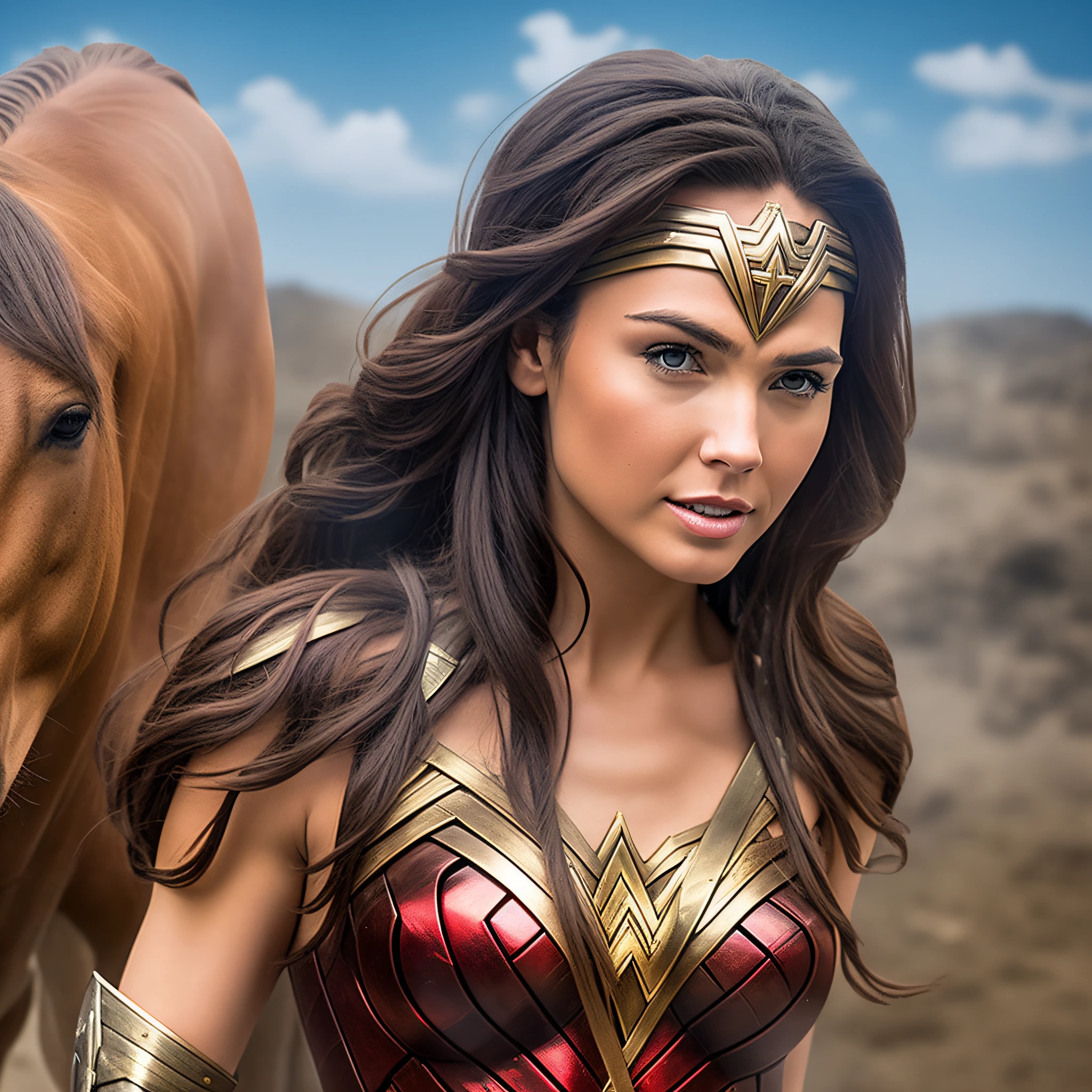 Wonder woman with horse body --auto --s2