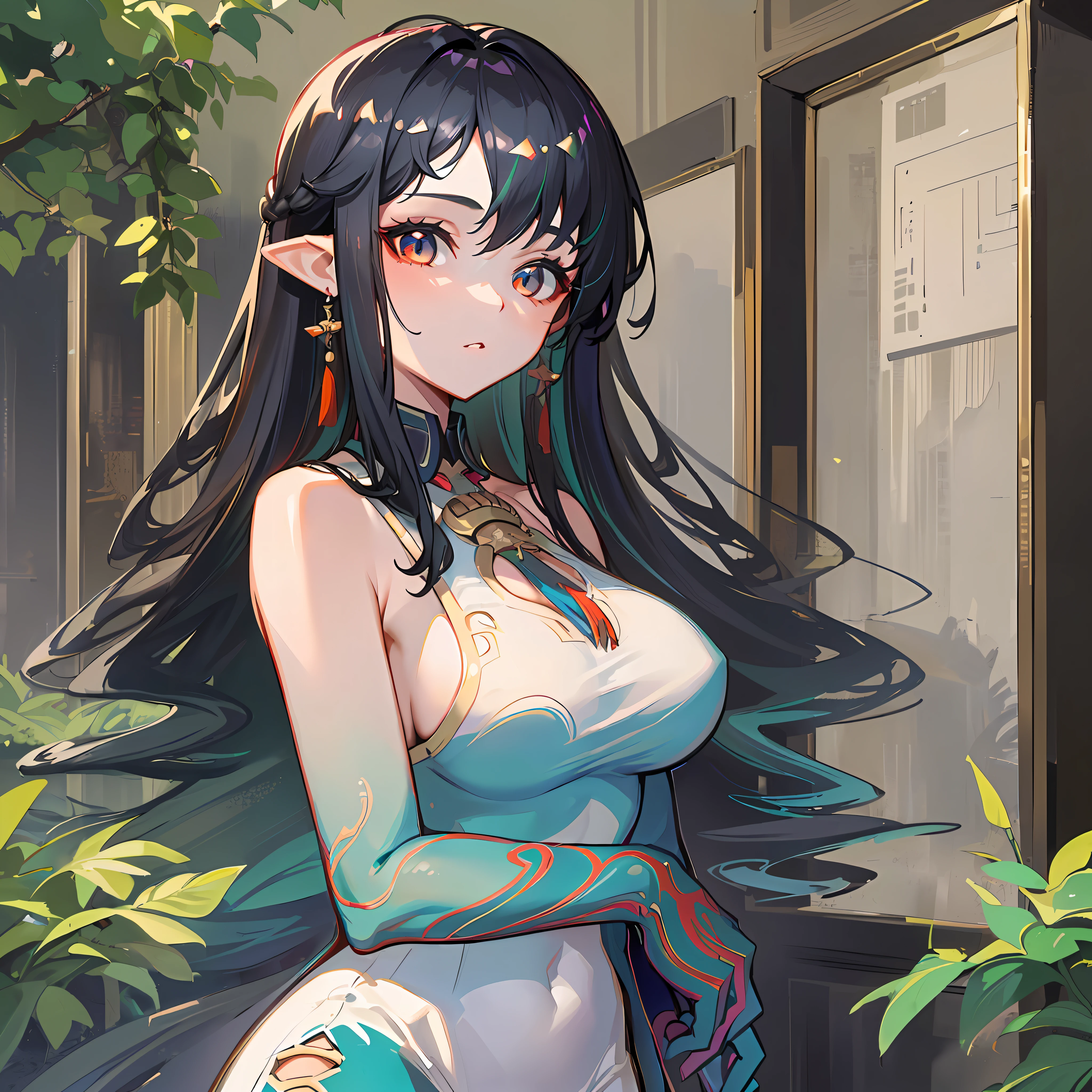 ((Best Quality, 8K, Masterpiece: 1.3)), 1girl, Slender Beauty:1.3, (Hairstyle Casual, Big Breasts:1.2), Dress: 1.1, Super Fine Face, Fine Eyes, Double Eyelids,