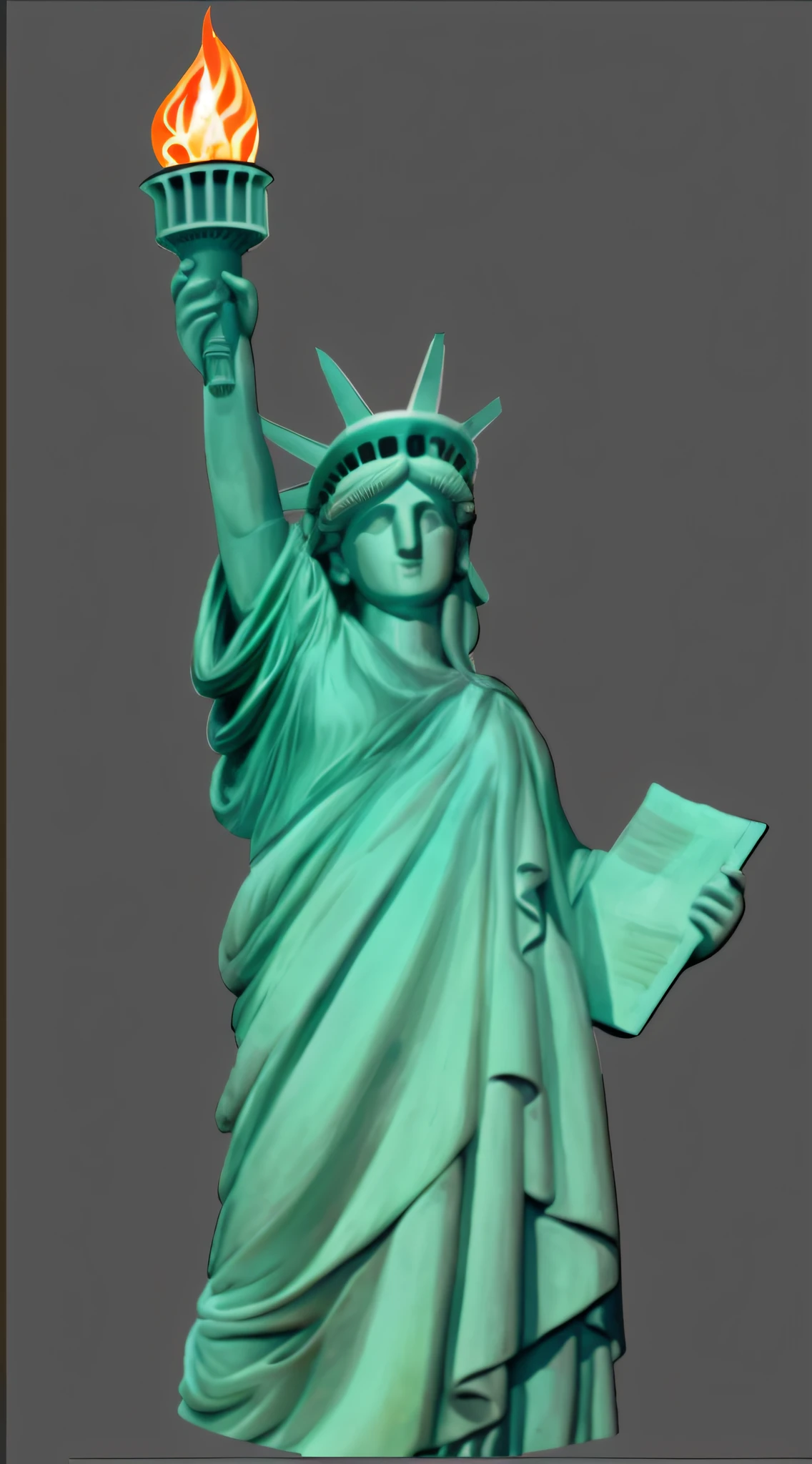Cute cartoon Statue of Liberty material Keep the original color --auto --s2