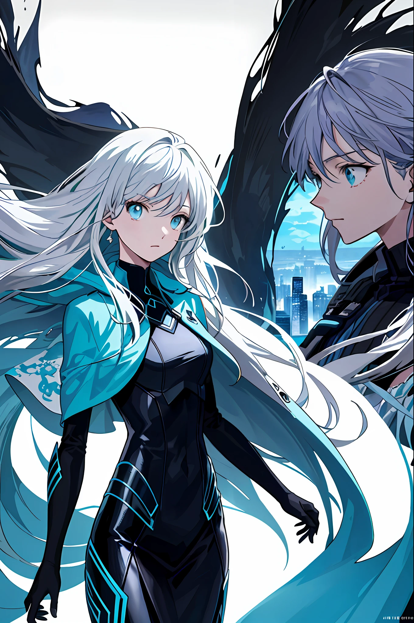 In this image of a comic book beauty, the beauty is presented in a well-designed background. The background could be a modern cityscape or a fantastic view of nature. The beauty's clothing and style echo the background and reflect her personality and style. The font is also a striking element that emphasizes the story and emotional element of the manga. The color, size, and shape of the fonts are all designed to highlight the emotion and theme of the story. The entire comic is designed to enhance the character image and plot, from the characters' expressions to the background color and other details. The details and design of this comic book beauty image are all designed to enhance the character characteristics and plot, creating an emotional, dynamic atmosphere. It is not just an image, but an expression of a story.