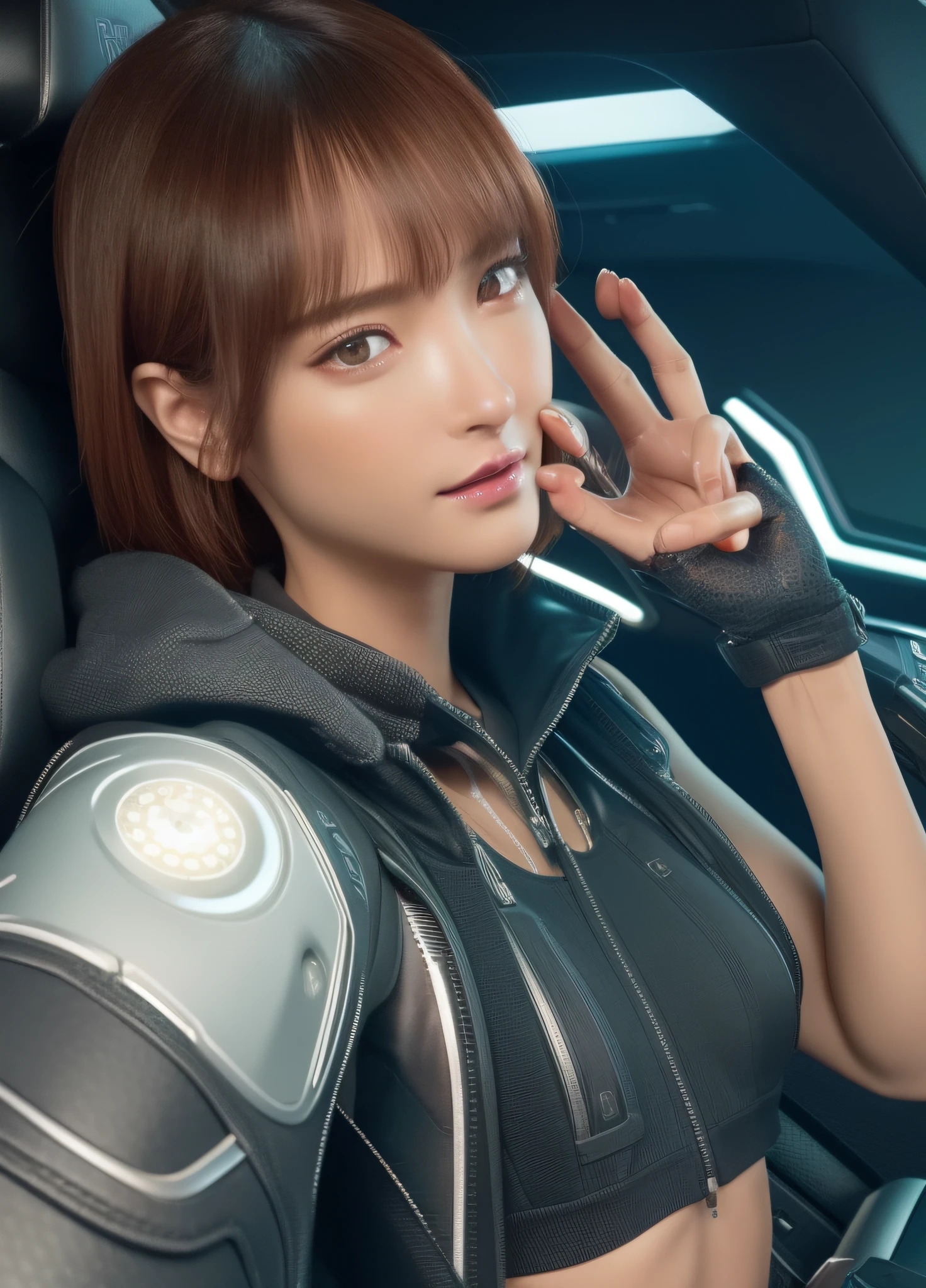 ((Best quality)), ((masterpiece)), (detailed:1.4), 3D, an image of a beautiful cyberpunk female,HDR (High Dynamic Range),Ray Tracing,NVIDIA RTX,Super-Resolution,Unreal 5,Subsurface scattering,PBR Texturing,Post-processing,Anisotropic Filtering,Depth-of-field,Maximum clarity and sharpness,Multi-layered textures,Albedo and Specular maps,Surface shading,Accurate simulation of light-material interaction,Perfect proportions,Octane Render,Two-tone lighting,Wide aperture,Low ISO,White balance,Rule of thirds,8K RAW,