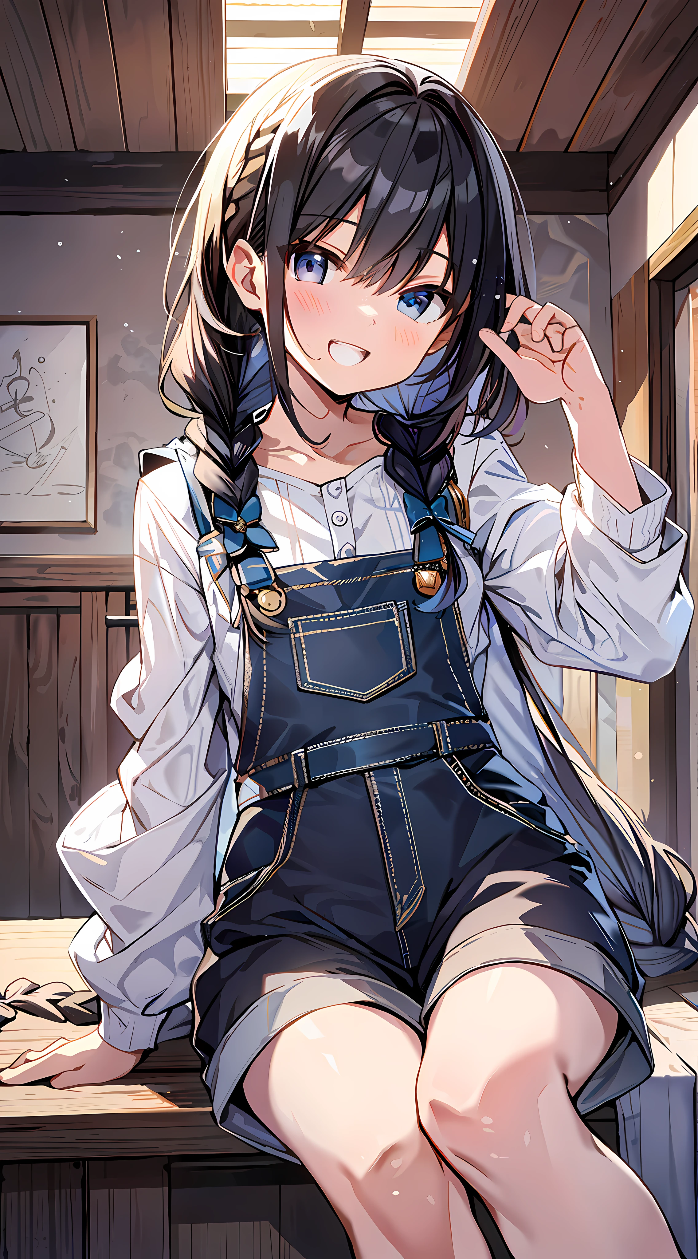 Lightly clenched hands