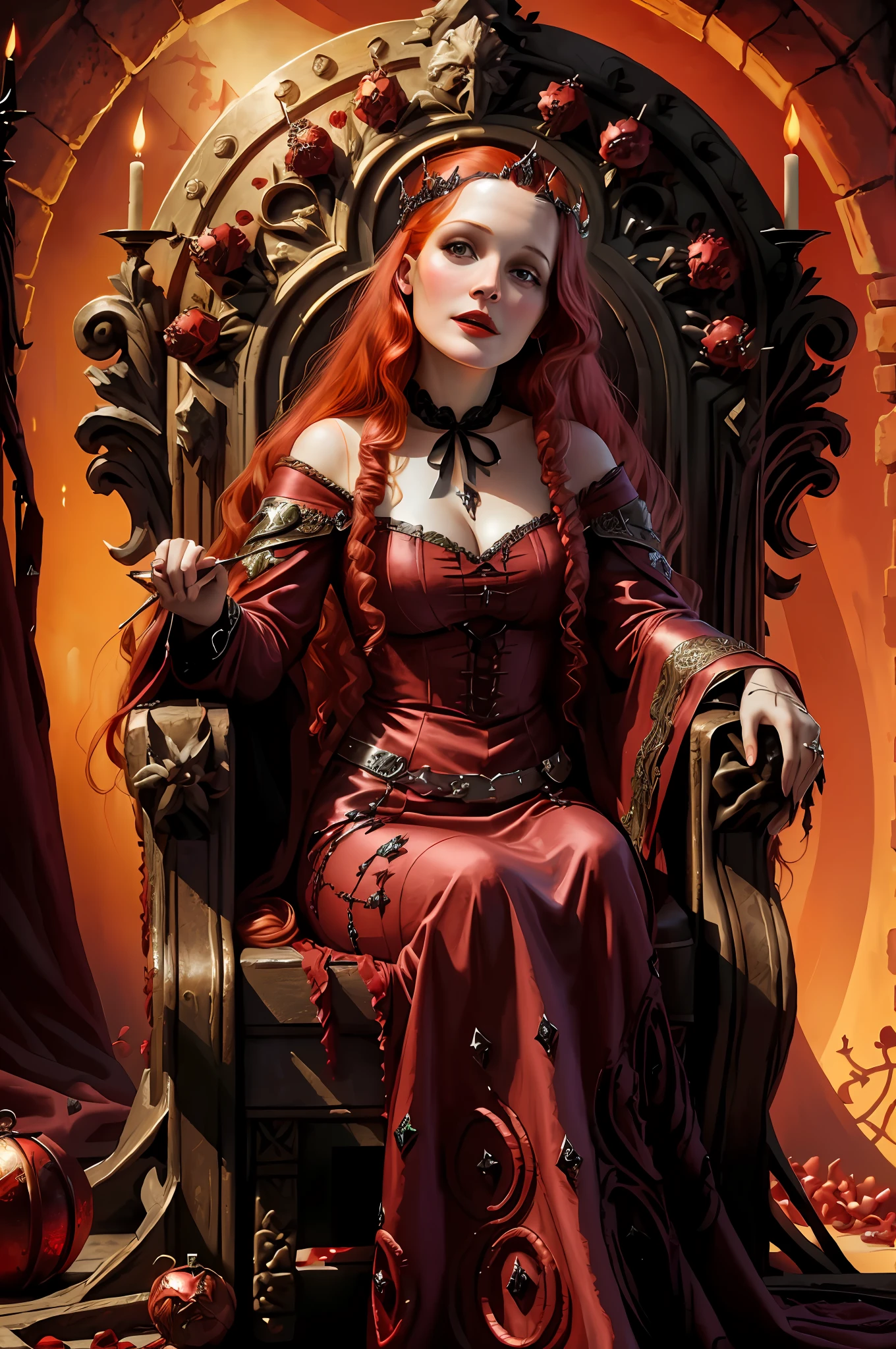 middle aged, drew barrymore, red-head, dead, haunted