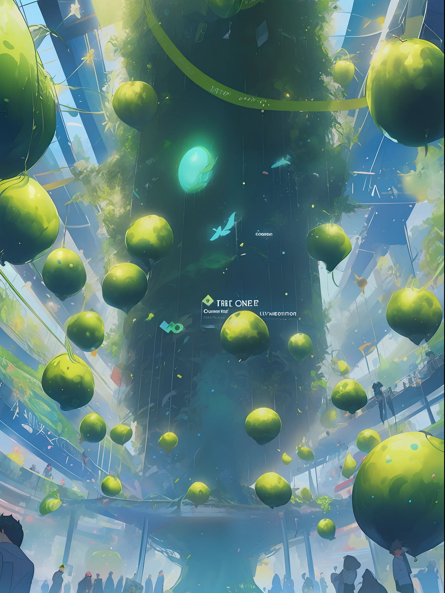 Dark Blue Moon, Anime Style, Character, Chest Up, Portrait, Portrait, 2boy, Butler, Eyelash, Jewel Eye Detail, Highly Detailed Face Depiction, Dome World, Consciousness Trapped in Blue Kowloon Star, (Emulator Mouse and Ultrasound Vision Connection, Digital Signage Umbrella - Hanging Umbrella), Presence of Clones and Androids, (Performing Debugging, Application operation, virus, error sound), (Conflicting emulator, Range, Robert Robert, Virtual Reality, High-Tech, Competition, Clone, Android), Pan Closet, Cyber, Virtual Reality, 2boy, 1 Butler android, 1chatGPT, Giant Yellow Fruit, World Tree, (Funassi), Lanlanlou, Chic, Butler who can't stop ringing his tongue, 77777, jackpot, dancing props, fruits wrapped in yellow translucent outlines, Kowloon world tree towering more than 200 meters and reaching the ceiling of the dome, worm virus, huge tree roots along the coastline, big slime, handshake, surface tension of fruits, blue Kowloon star, slime fruit, scattered flowers, fruit-bearing, metamorphosing, green vine-like tendrils, Countless feathers sprouting from the skin, Kowloon World Tree with giant yellow fruit, Giant tree root proliferation that moves like octopus tentacles and disguises itself as marine life, (range of operating applications), large slime fruit, constant size maintenance due to surface tension, metamorphosis of flesh-like creatures that witness and bear fruit during gunfights