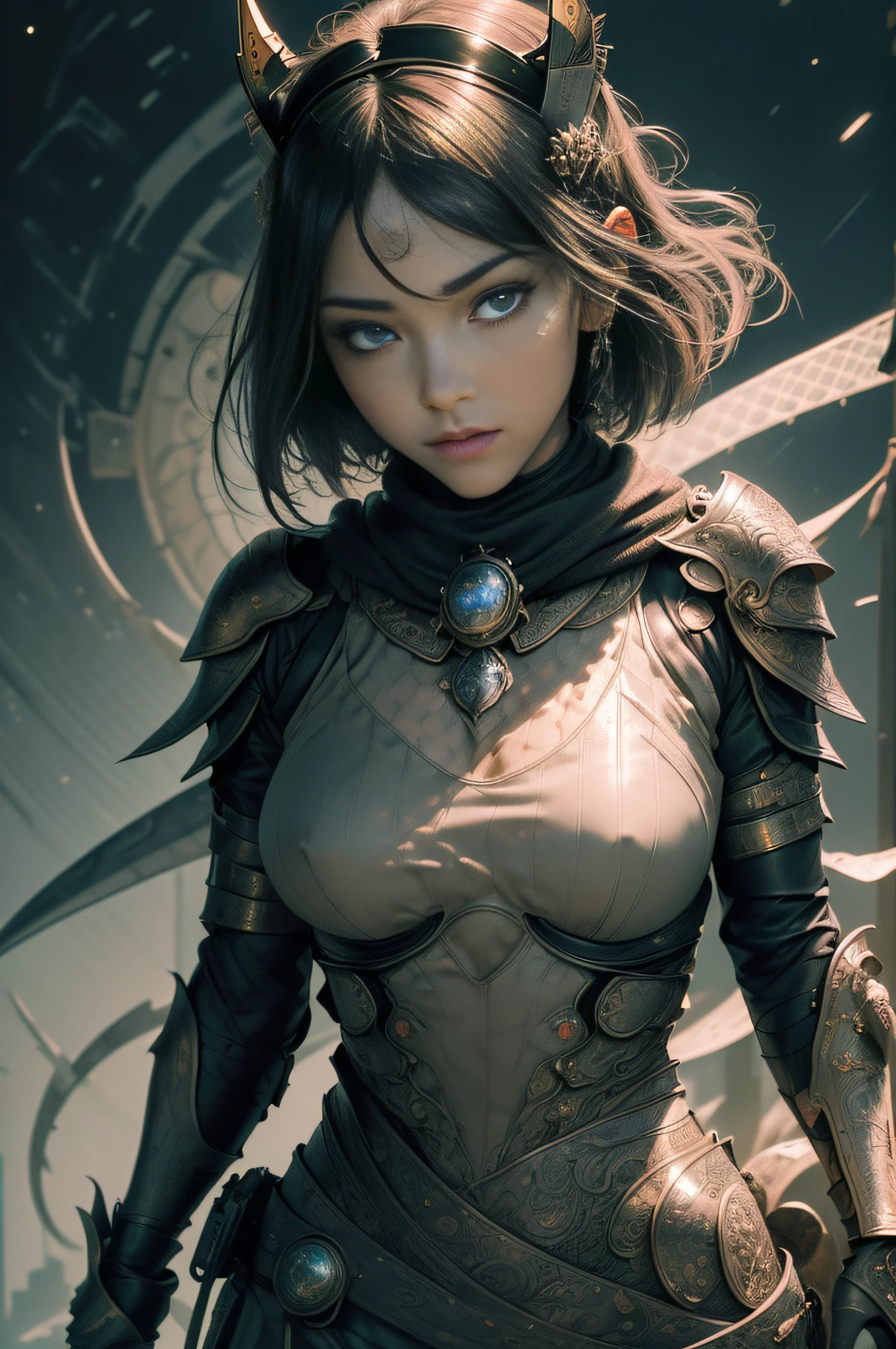 [Detailed illustrations, art based on extremely ideal anatomy, very detailed and detailed drawings, slow and delicate pen touch],((Complex decoration (ultra-dense details),Realistic texture)),(Detailed,High Definition),(Color tressed lines)),((Accurate simulation of light-material interactions, understanding of air flow,Mechanically correct representation)),( Artwork of outstanding craftsmanship)],((Fine and beautiful skin expression (transparency))),(Perfect and beautiful face,Realistic facial details),(Perfect eyes (Realistic eye details (Beautiful iris drawn in detail) (Sharp pupil))),(Shinjuku background at night),[NINJAGirl Japanese Beauty 15 years old petite and muscular ((slender)) short bob cut], Fitted rubber innerwear (Wasp) Orange Battle Armor Scarf (Stole) (Honeycomb) ((Headgear)) (((Edge))) (Dull metallic luster),Gravure ((KUNOICHI)),[Ultra Precision Detail,High Quality,High Resolution,(Multilayer Texture))],(Perfectly proportioned proportions)),(( Visual art with a sense of narrative)).