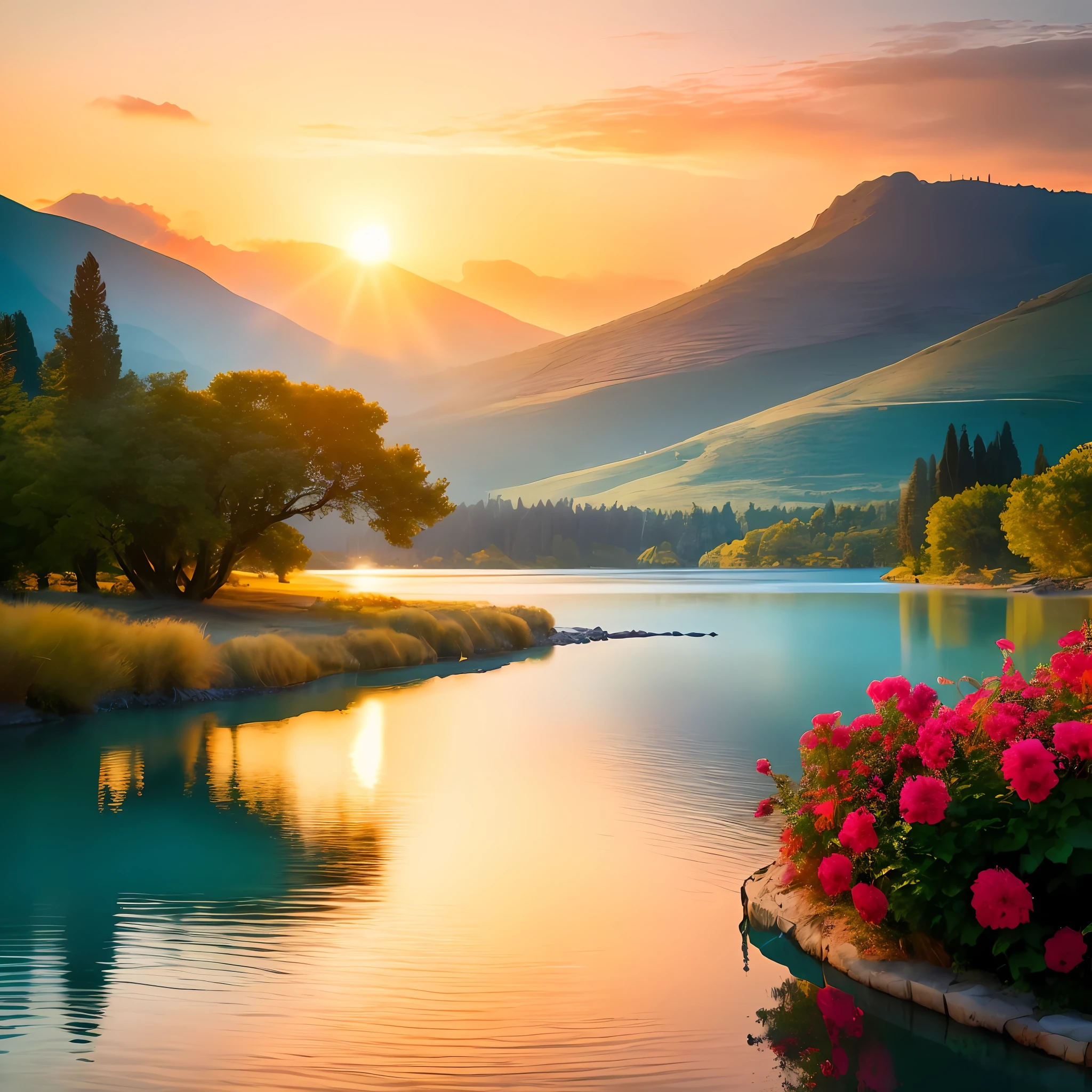 Natural landscape, best resolution, 8k,