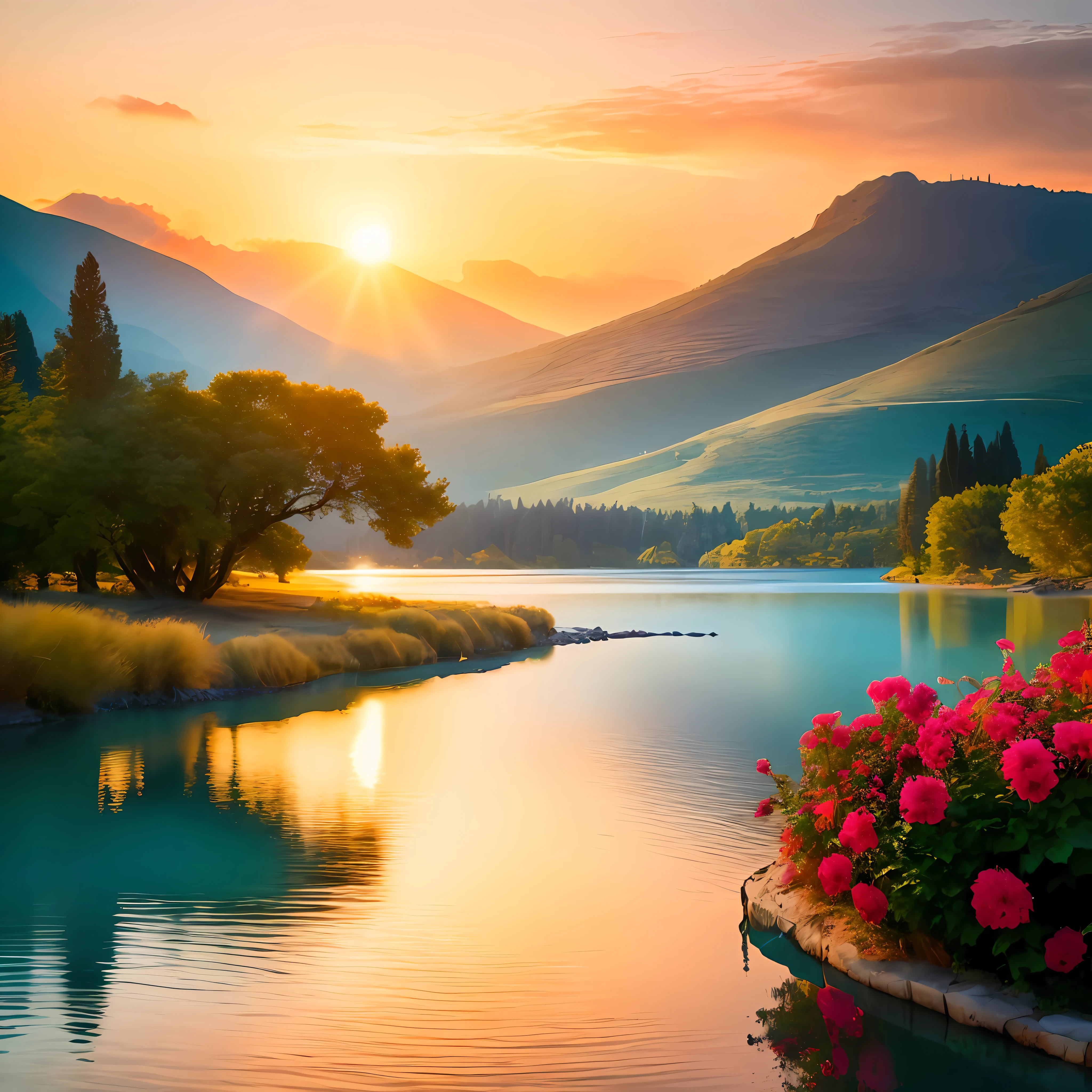 Natural landscape, best resolution, 8k,