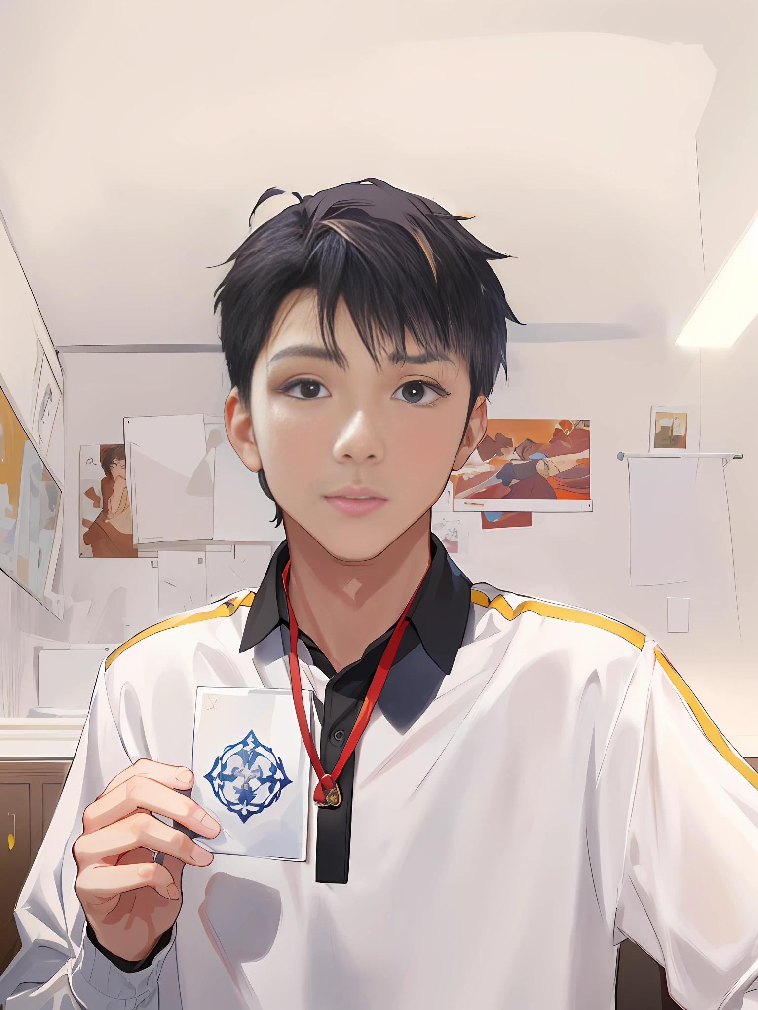 Anime style, the face of the anime hero, handsome, handsome, the best work