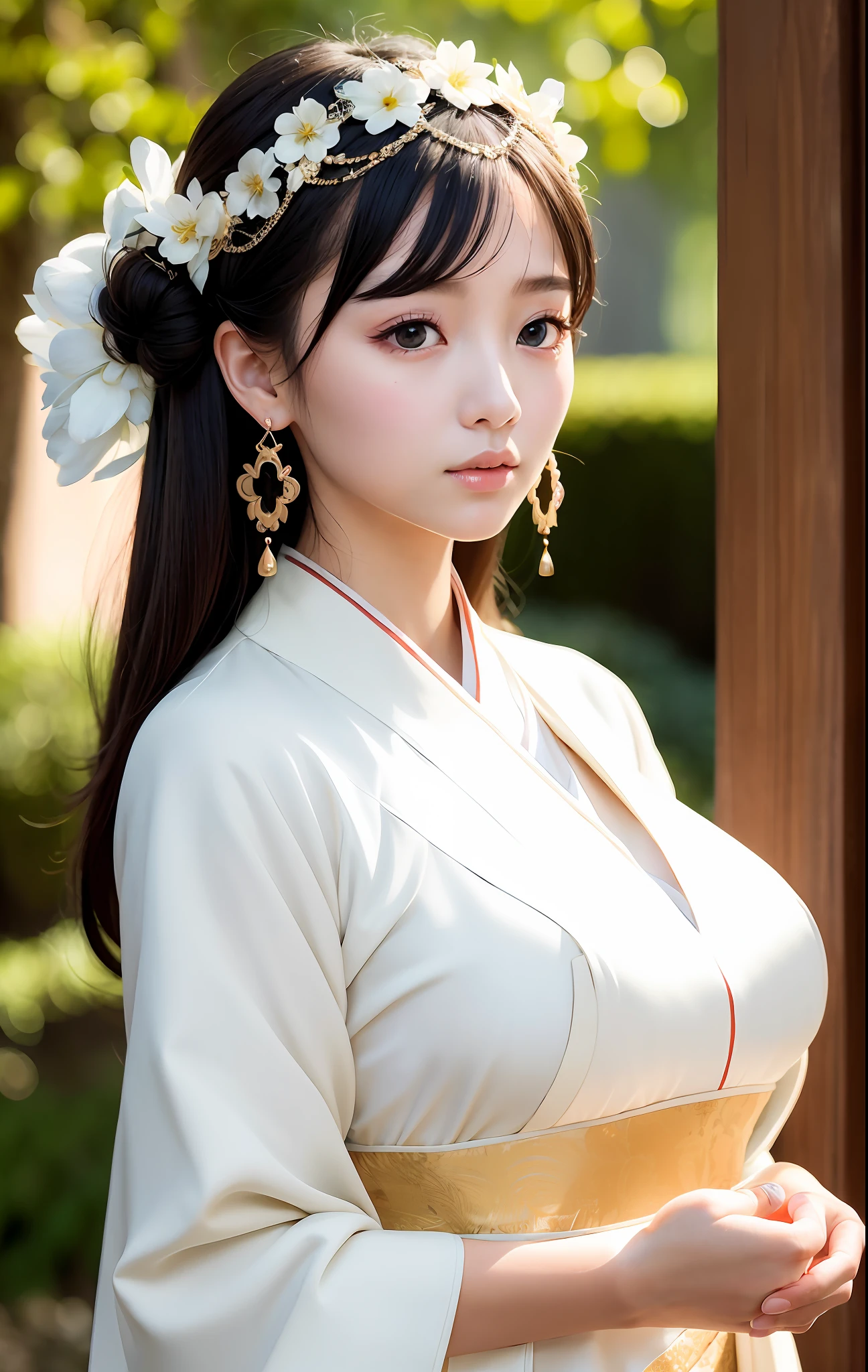 Best quality, masterpiece, illustration, very delicate and beautiful, highly detailed, CG, unification, 8k wallpaper, amazing, elaborate detail, masterpiece, best quality, official art, highly detailed CG unity 8k wallpaper, ridiculous, incredibly ridiculous, huge file size, super detailed, high resolution, very detailed, beautiful detailed girl, very detailed eyes and face, beautiful detailed eyes, face light , (Hanfu:1.1), 1 girl