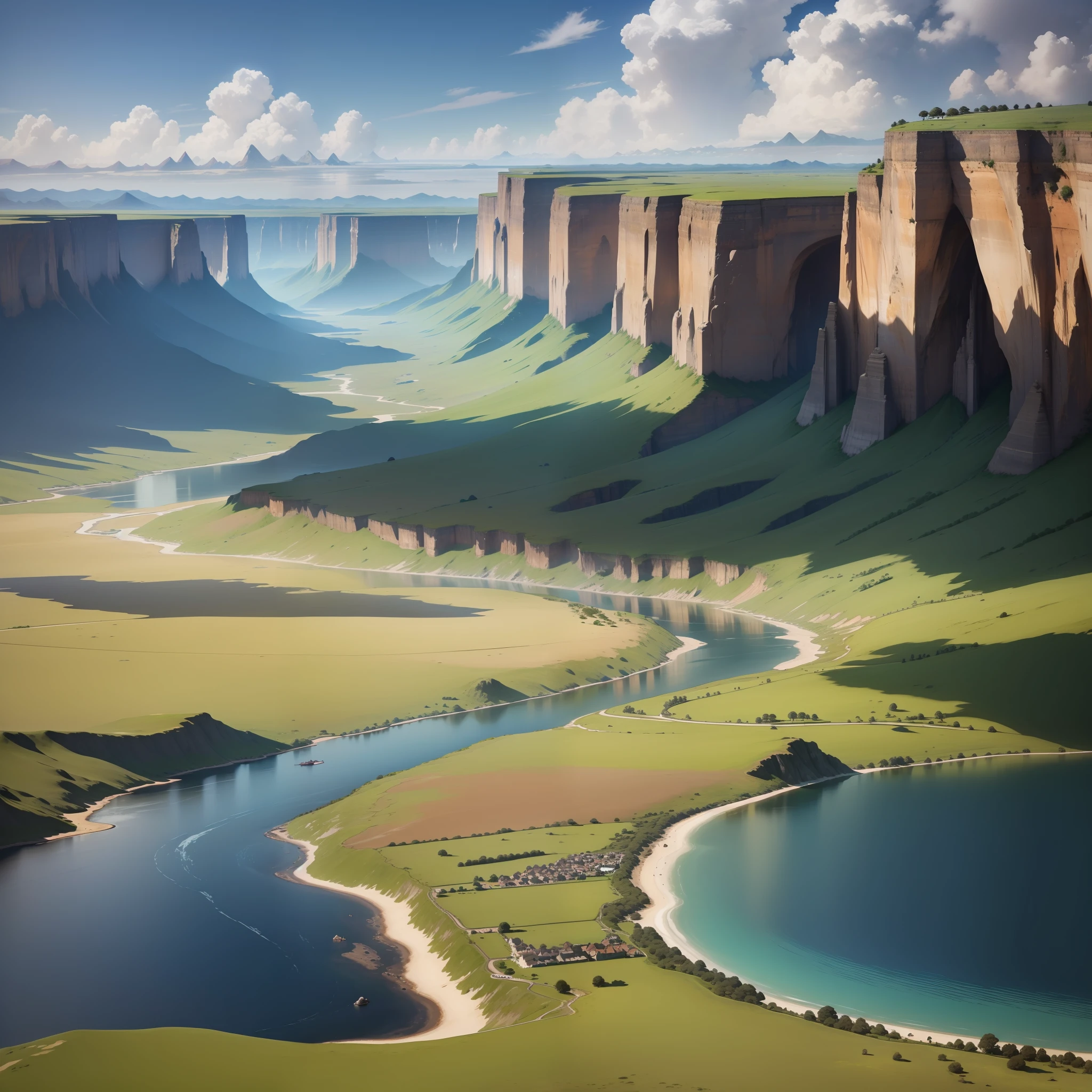 This continent is a magnificent world, surrounded by vast oceans. The continent has spectacular mountains, flowing rivers, vast plains and deep forests.