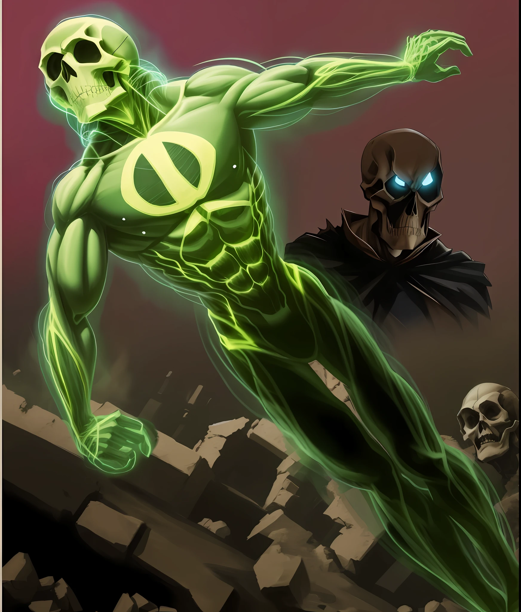Super heroes in the Skull River
