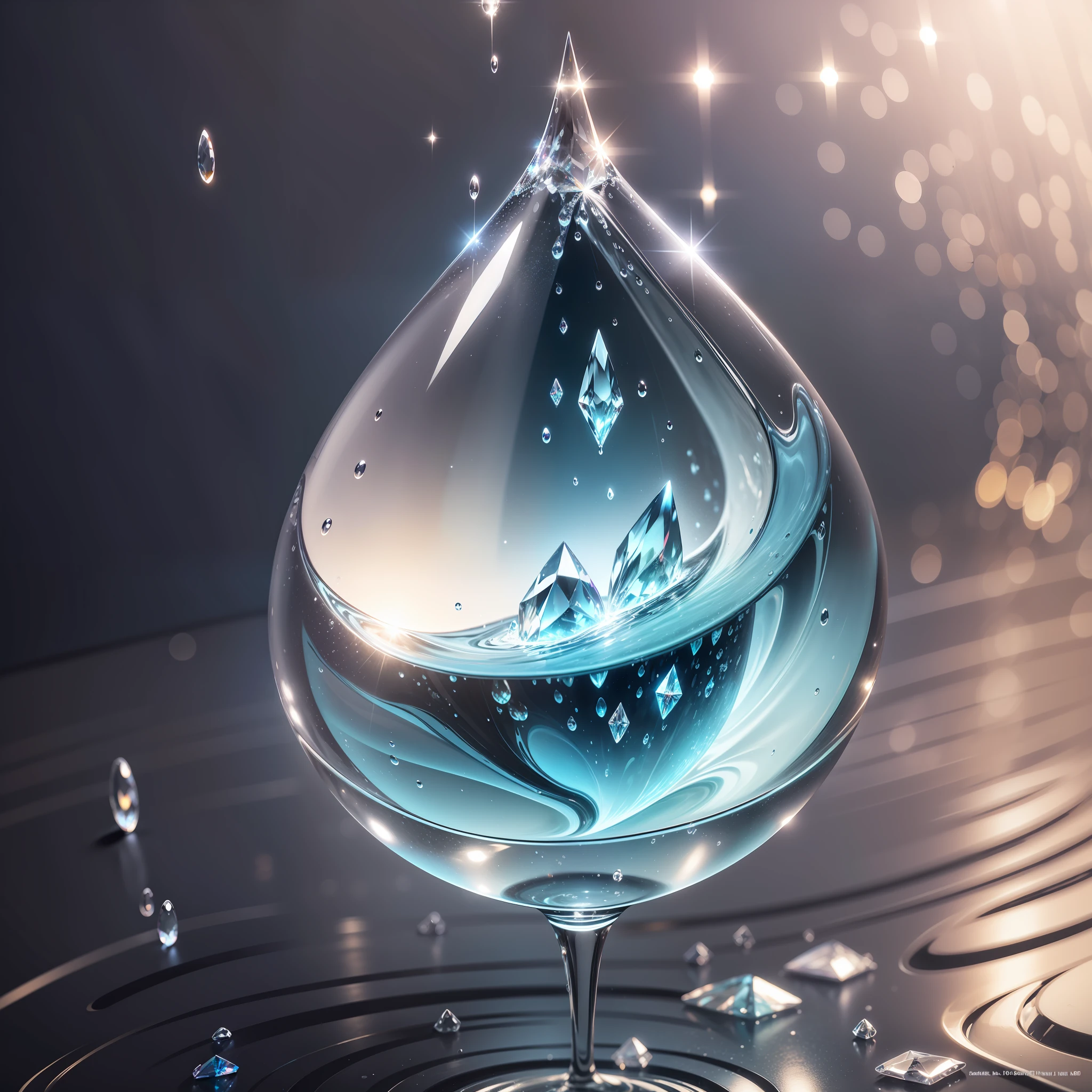 Transparent background, no background, single crystal, water drop shape, water drop crystal, HD detail, wet watermark, hyperdetail, cinematic, surrealism, soft light, deep field focus bokeh, ray tracing, diffuse (ultra-fine glass reflection) and hyperrealism --auto --s2