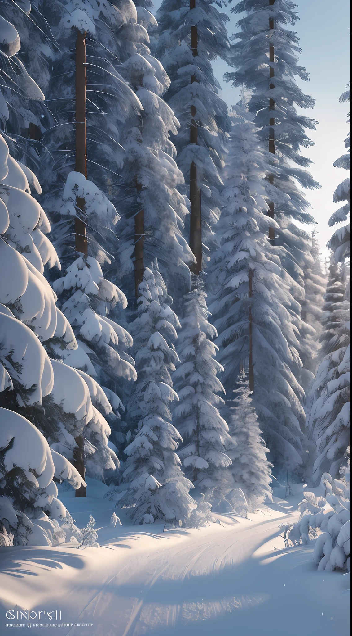 Masterpiece, best quality, high quality, highly detailed CG unity 8k wallpaper, coniferous forest, silence, towering conifers covering the forest floor, severe cold climate, serene beauty, snow, winter, mild summer, breeze, Conifers, branches, bokeh, depth of field, HDR, bloom, chromatic aberration, photorealistic, extremely detailed, popular on artstation, popular on CGsociety, complex, high detail, dramatic, art midway