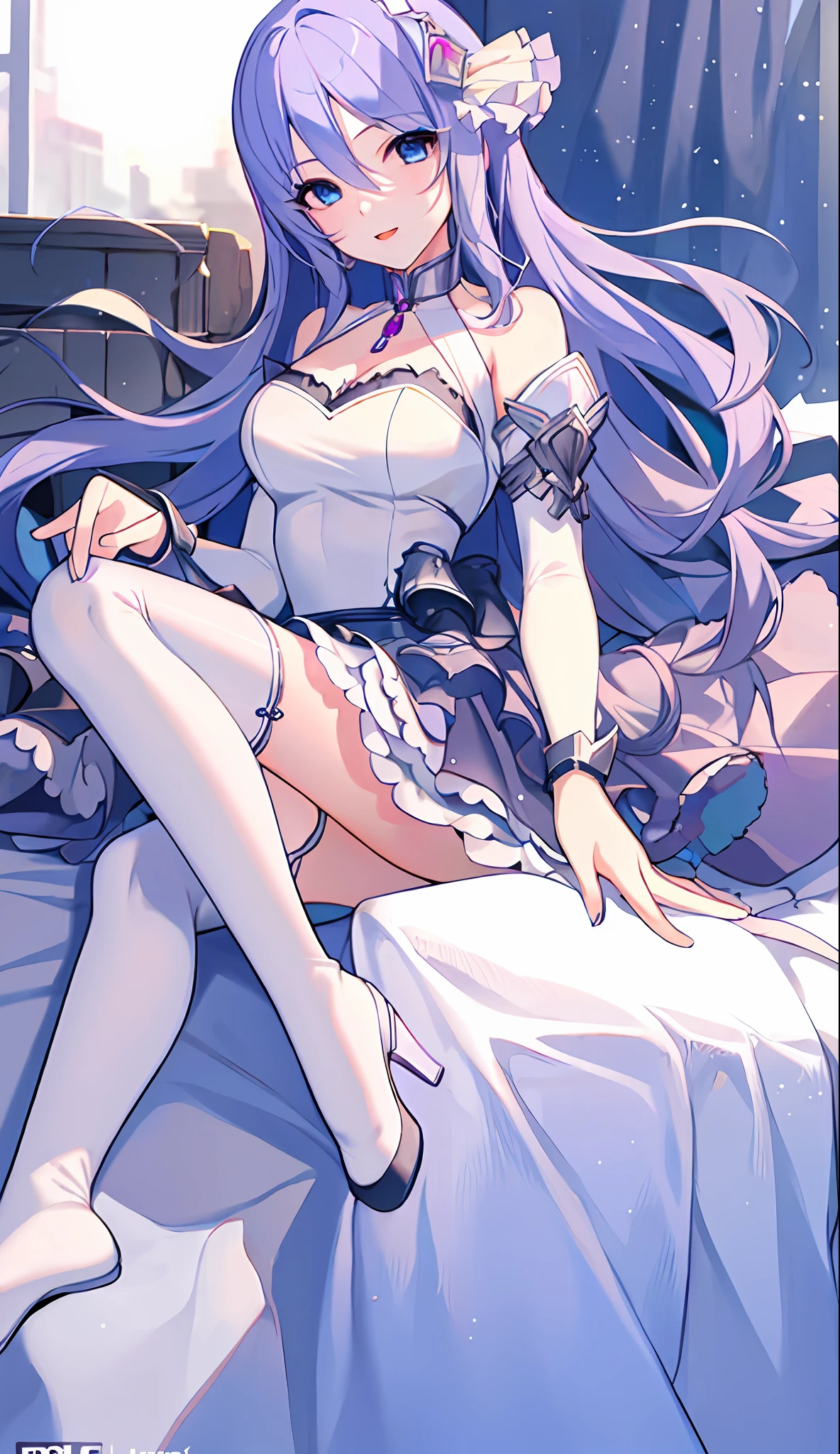 18 year old beautiful girl, masterpiece, top quality, 8K animation, detailed fingers, precise fingers, not unnatural hands, illustration, 1 girl, solo, white mini skirt, white knee socks, SIZURU