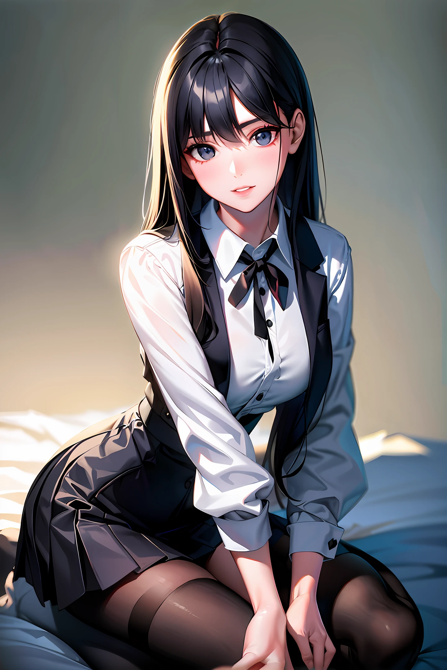 masterpiece, best quality, full body, 1girl, bangs, black choker, black necktie, black hair, blue skirt, blush, bracelet, breasts, choker, clothes around waist, collarbone, collared shirt, cowboy shot, dress shirt, ear piercing, eyebrows visible through hair, gradient hair, grin, gyaru, jewelry, kogal, long hair, looking at viewer, loose necktie, necktie, piercing, plaid, plaid skirt, pleated skirt, red eyes, ring, school uniform, shirt, skirt, smile, solo, white shirt, street, sky, cherry blossoms, petals,illustration, (magazine:1.3), (cover-style:1.3), fashionable, woman, vibrant, outfit, posing, front, colorful, dynamic, background, elements, confident, expression, holding, statement, accessory, majestic, coiled, around, touch, scene, text, cover, bold, attention-grabbing, title, stylish, font, catchy, headline, larger, striking, modern, trendy, focus, fashion,