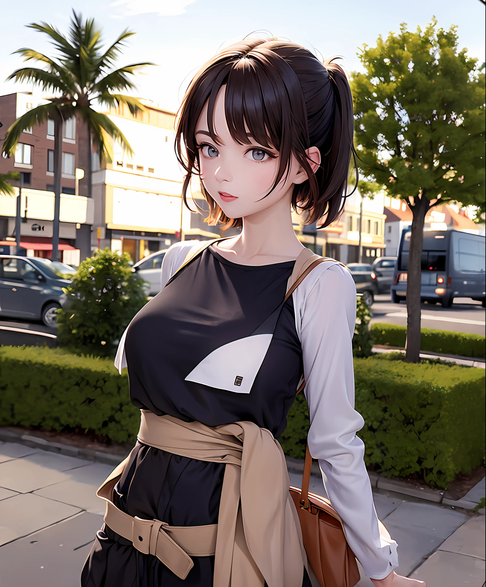 the street