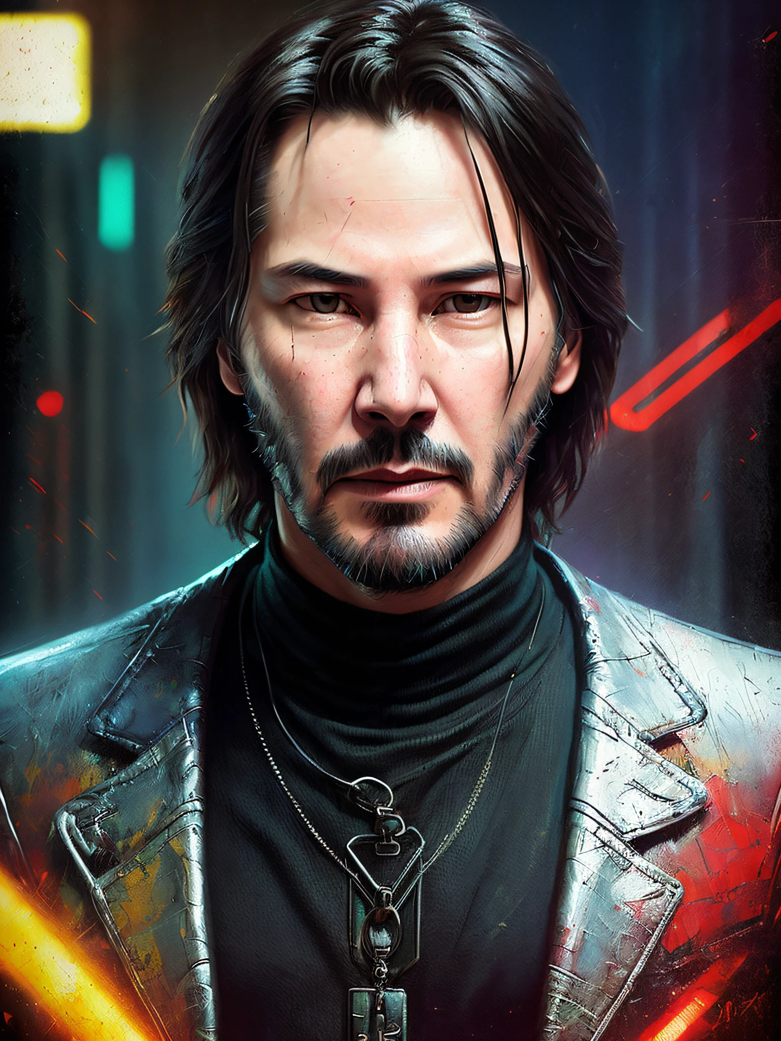 Keanu Reeves as Neo, vhs effect, (poster:1.6), poster on wall, nostalgia, movie poster, portrait, high-detaled face,(skin texture), intricately detailed, fine details, hyperdetailed, raytracing, subsurface scattering, diffused soft lighting, shallow depth of field, by Oliver Wetter,
 Intricate, High Detail, Sharp focus, dramatic, photorealistic painting art by greg rutkowski, bokeh