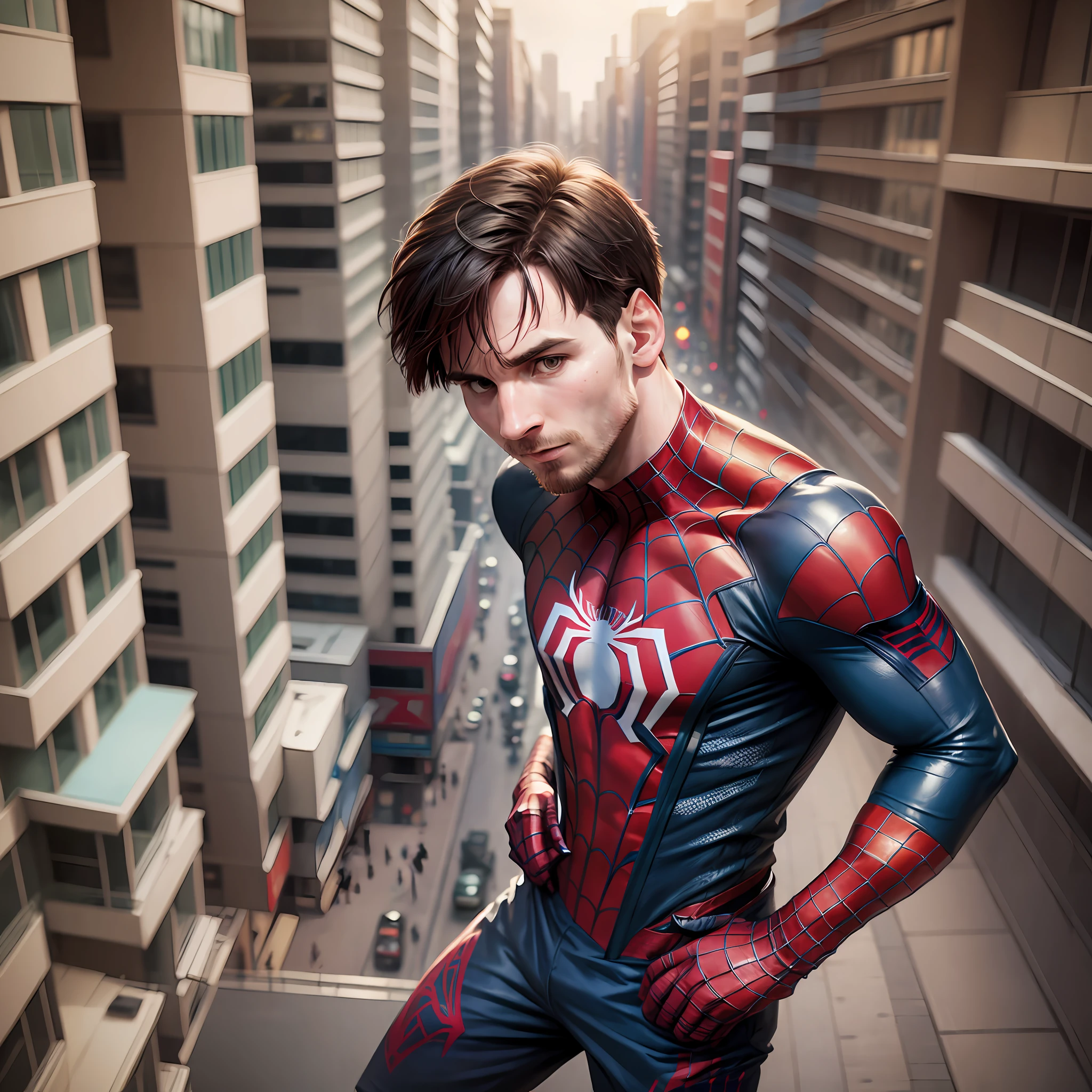 Lionel Messi dressed as Spider-Man --auto --s2