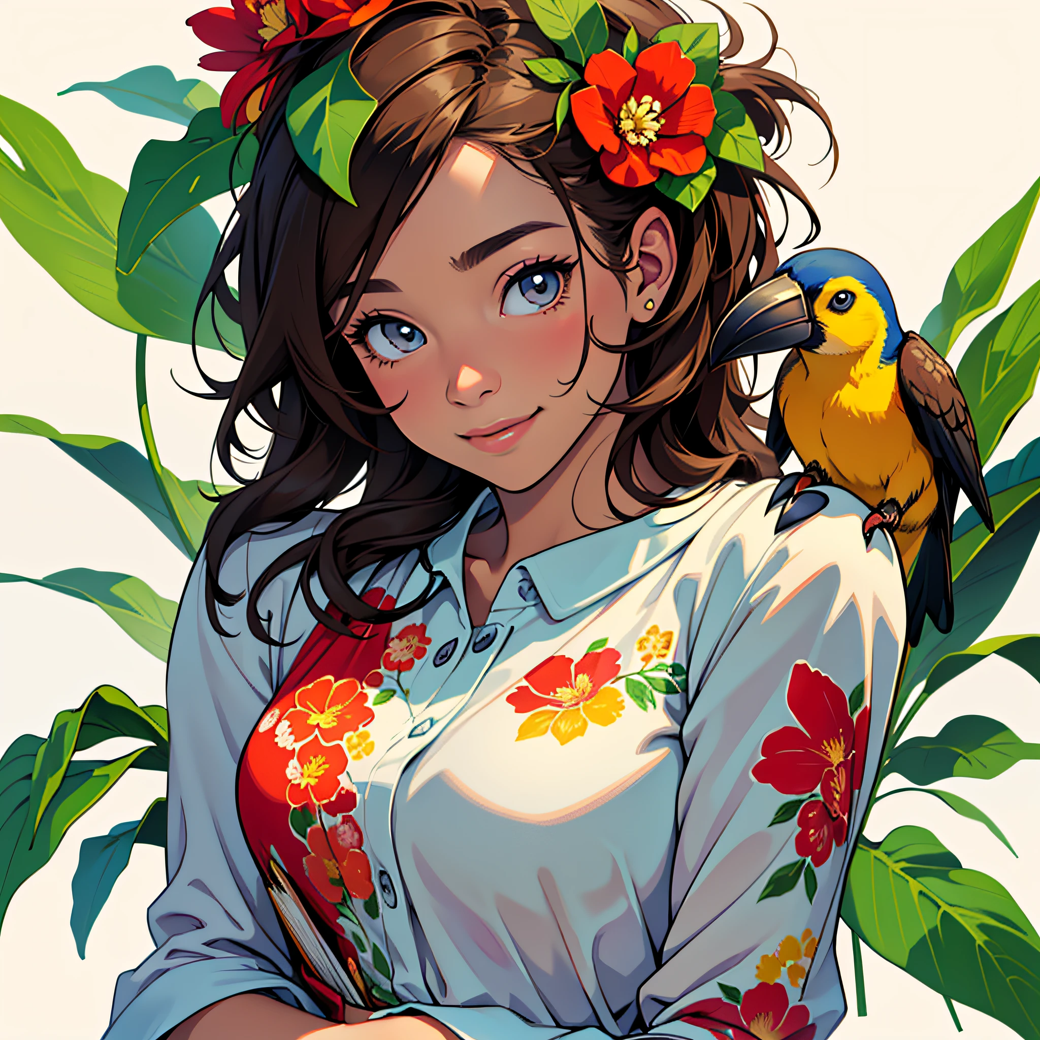 Cute puppy. Cute giraffe. Cute elephant. Beautiful puppy. Adorable puppy. Cute cat. Cute toucan. gorgeous toucan.hummingbirds Gorgeous flower. Realistic Hummingbird beautiful. Portrait of a woman in a white dress, holding a book with delicate hands, expressing beauty and strength. Detailed portrait of an indigenous woman in cartoon style, with beautiful eyes, quick brushstrokes and vibrant colors. Cute puppy. Beautiful puppy. Masterpiece of a cute puppy, with red and white fur. Italian girl posing, detailed face, dark hair, athletic body, wearing red flannel and jeans. Soft hair, happy smile, cute Italian.