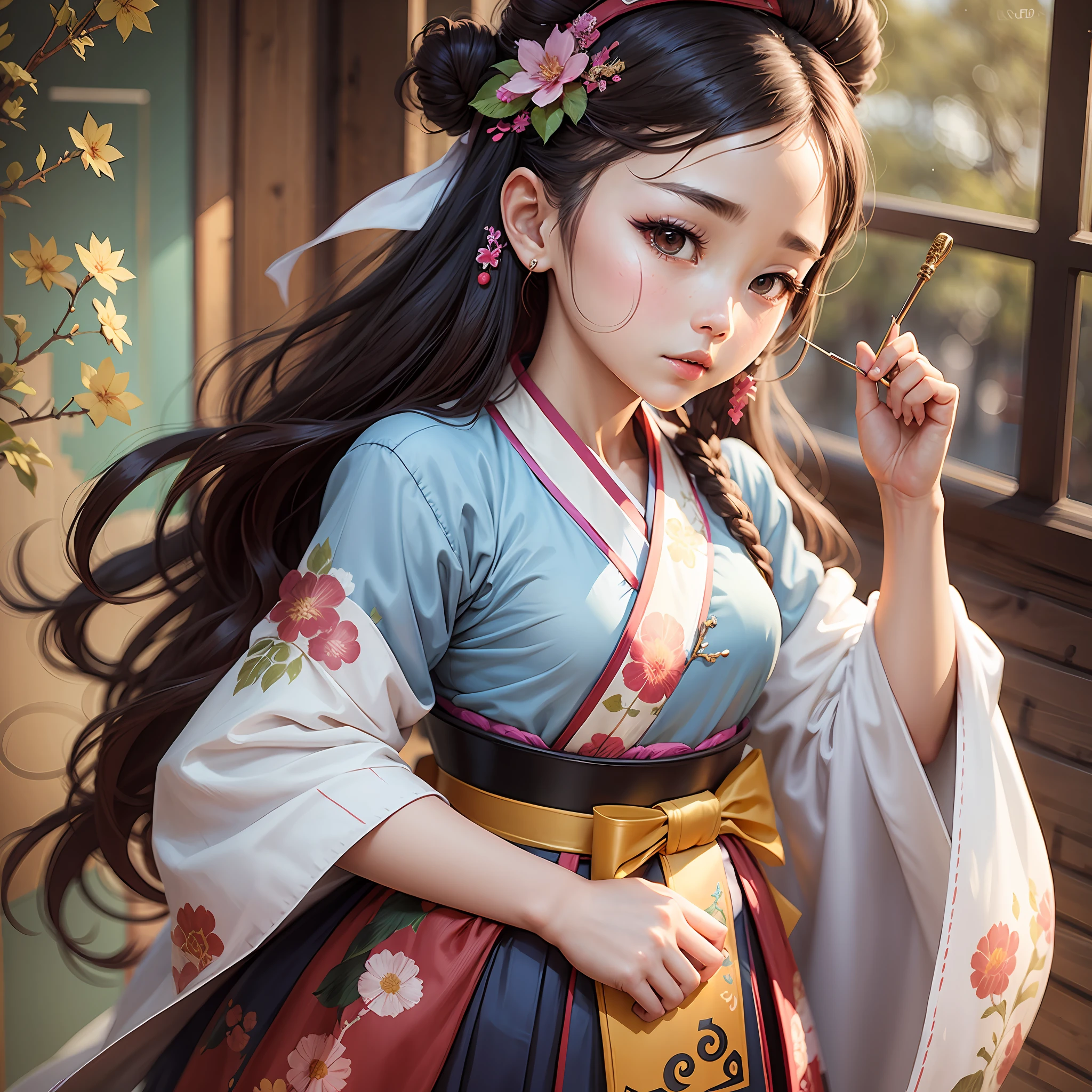 Cosplay girl in hanbok --auto --s2