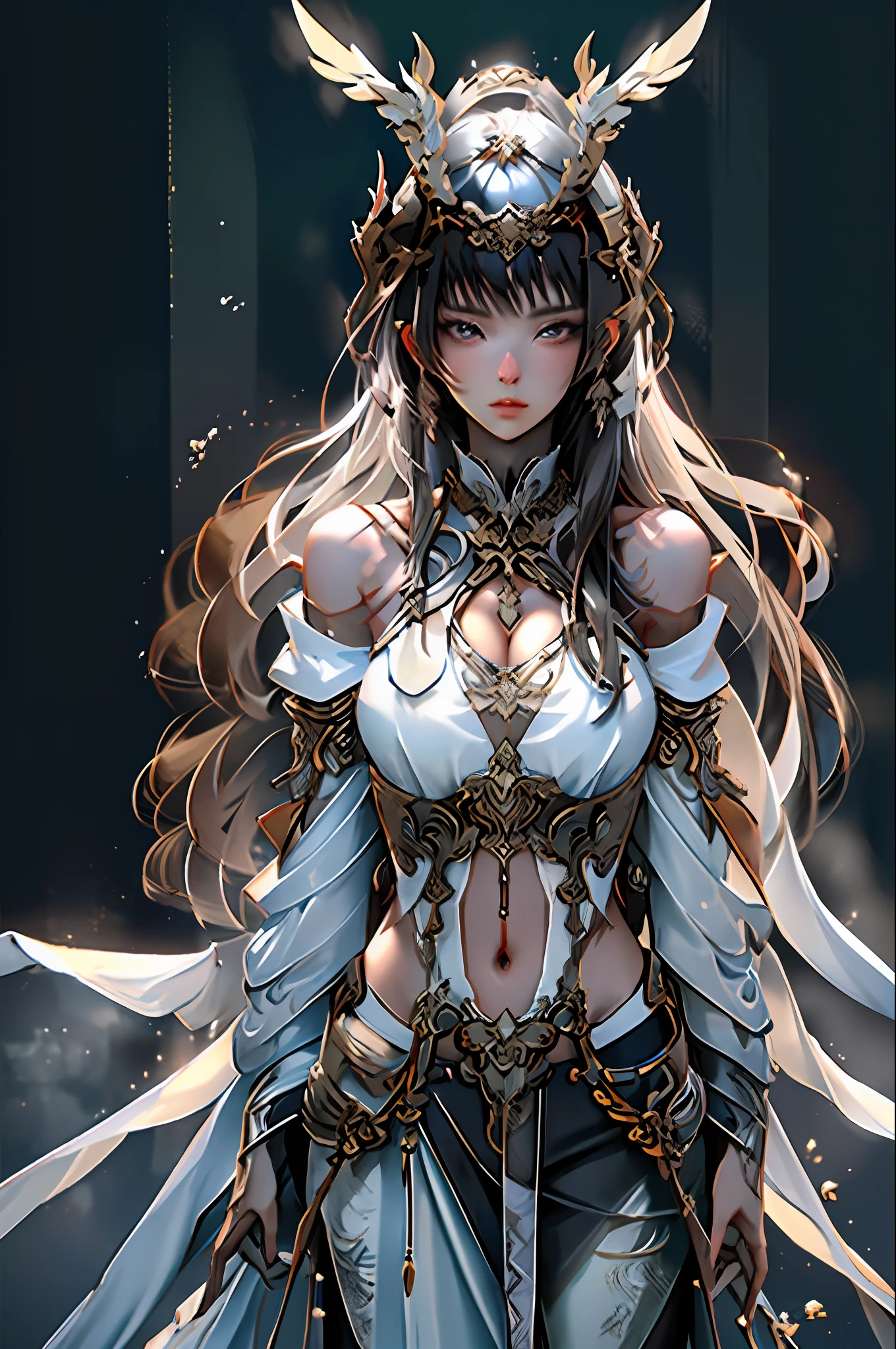 (8k, RAW photo, best quality, masterpiece:1.2), yjnn, 1girl, 3d, asian, bangs, bare_shoulders, bow, bra, breasts, brown_eyes, brown_hair, cleavage, grey_background, lips, long_hair, long_sleeves, looking_at_viewer, medium_breasts, navel, nose, off_shoulder, open_clothes, open_shirt, panties, realistic, shirt, solo, stomach, underwear, undressing, upper_body, white_bra, white_panties, white_shirt,Shiny skin, beautiful delicate face, beautiful delicate eyes ,(realistic, photo realistic:1),Lie down on the bed