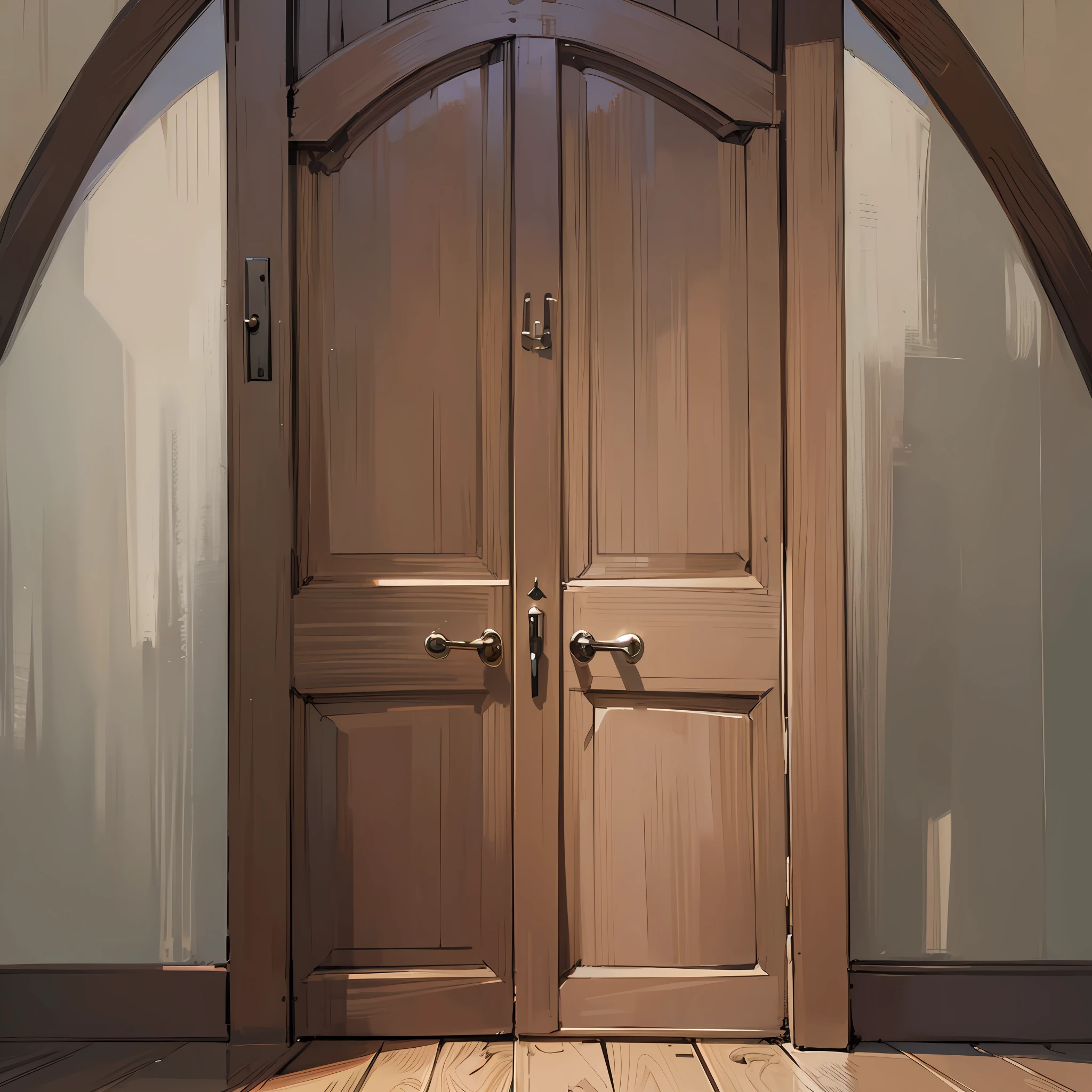 wooden door, detailed 2d illustration, highly detailed digital painting, high resolution digital painting made in anime painter studio, style of digital illustration, detailed digital painting --auto --s2