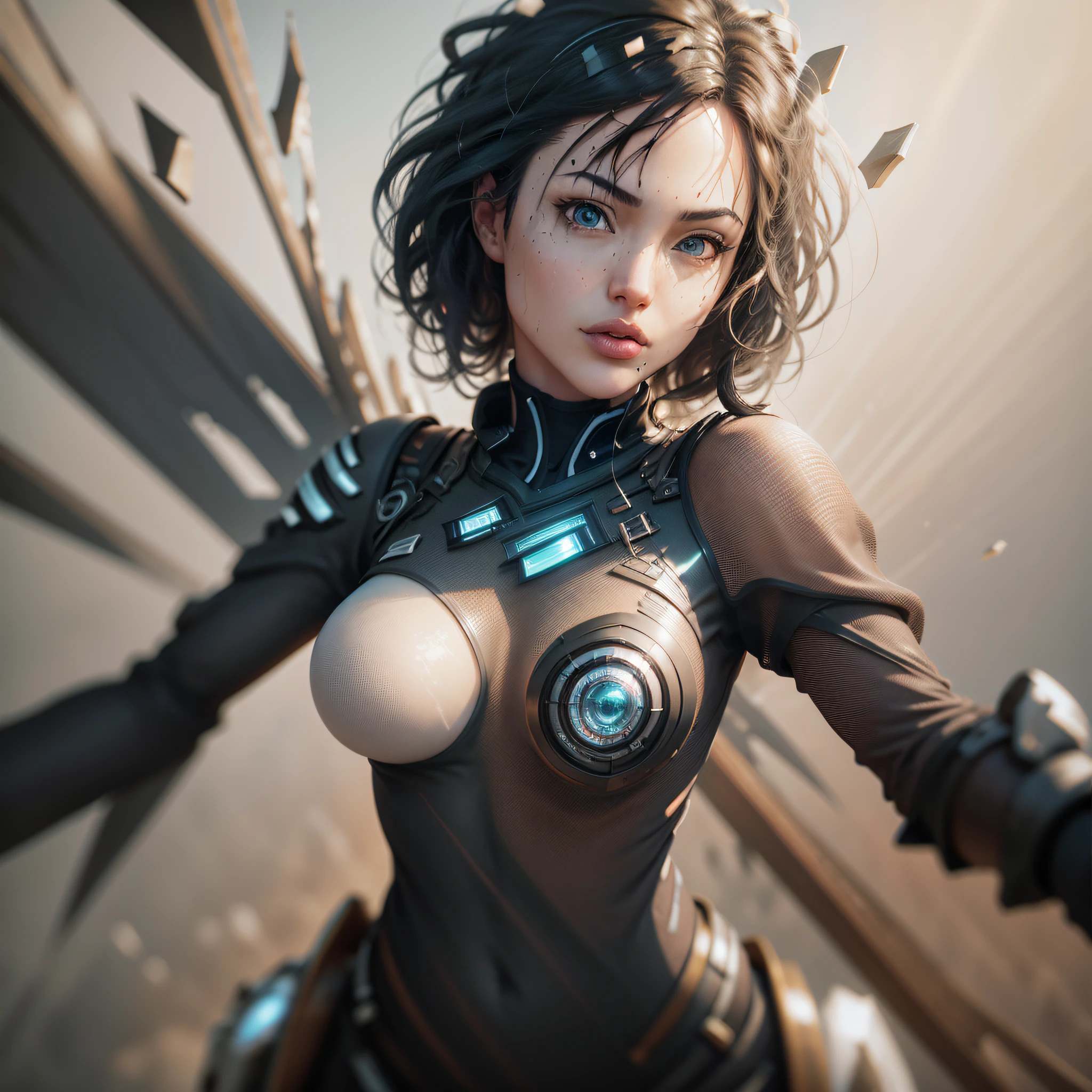 ((Best Quality)), ((masterpiece)), (detailed: 1.4), 3D, an image of a beautiful woman with black hair, May, light particles, chaos of pure anti-tech energy, HDR (High Dynamic Range), Ray Tracing ,NVIDIA RTX,Super resolution,Unreal 5,Subsurface scattering,PBR texture,Post-processing,Anisotropic filtering,Depth of field,Maximum clarity and sharpness,Multilayer textures,Albedo and specular maps, Surface Shading,Accurate Light-Material Interaction Simulation,Perfect Proportions,Octane Render,Two-Tone Lighting,Wide Aperture,Low ISO,White Balance,Rule of Thirds,8K RAW --auto --s2