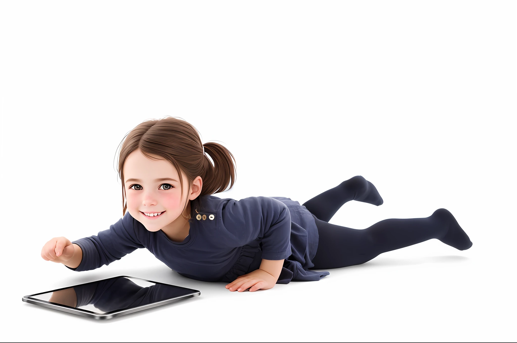 European and American girls with brown hair, children, ultra-realistic texture, high realism, real people, smile, 8K, rich details, amazing realism