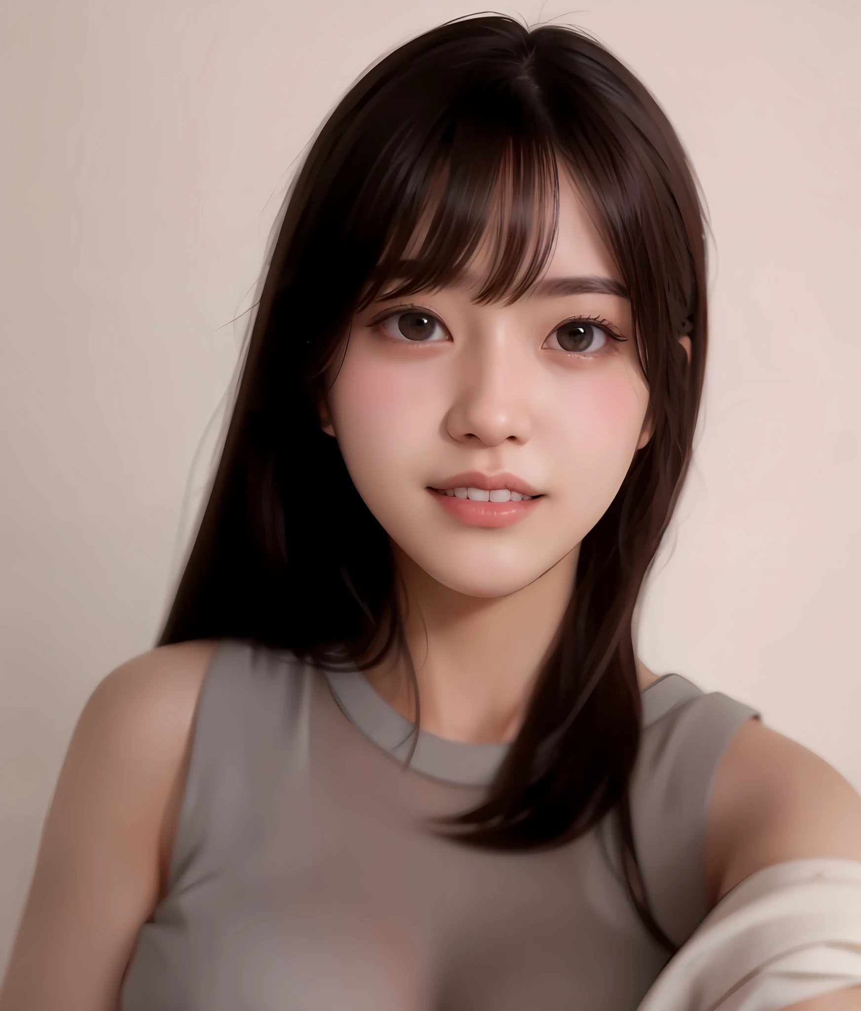 see-through, arafi woman, small nose, cute smile, 19 year old girl