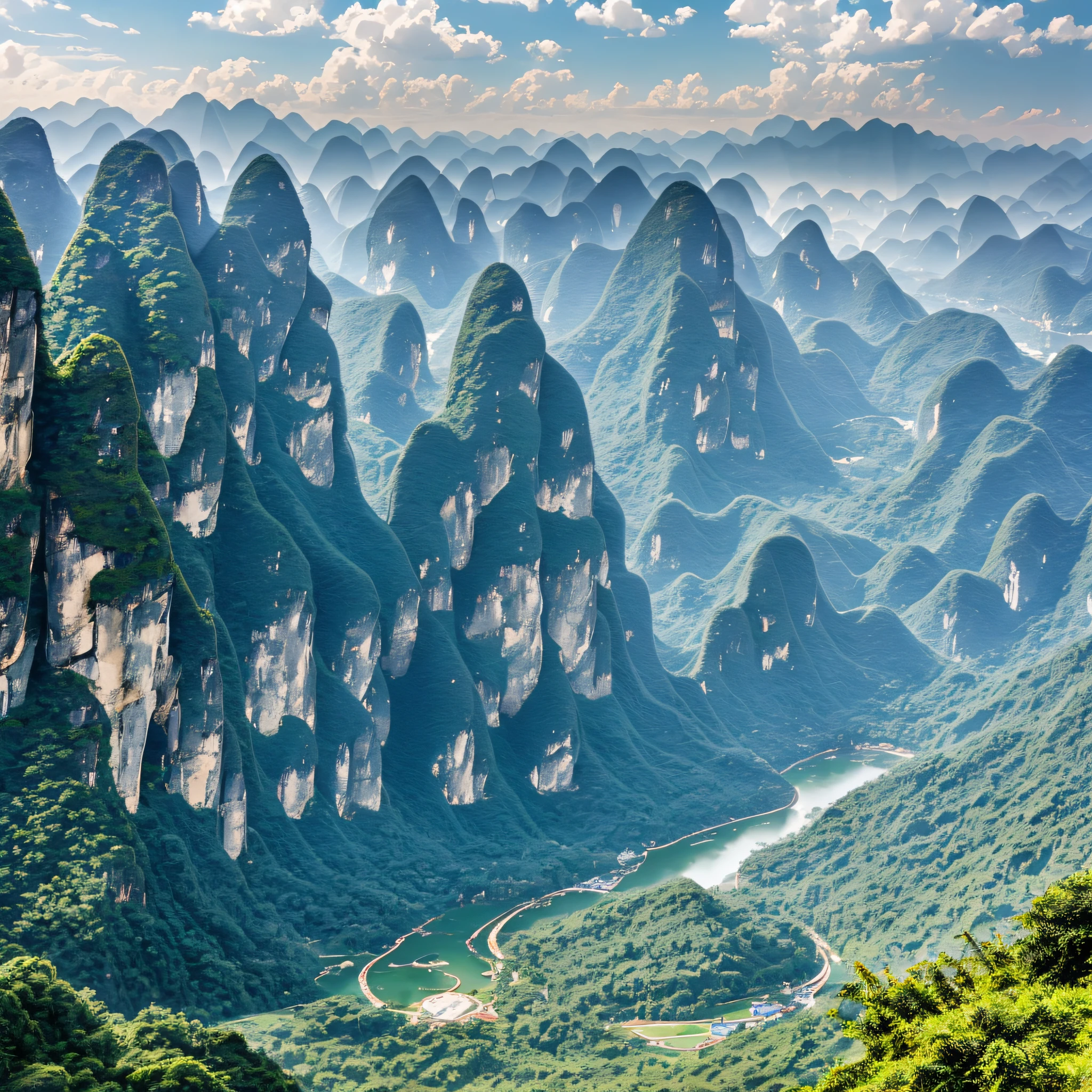 The most beautiful mountains in Guangxi --auto --s2