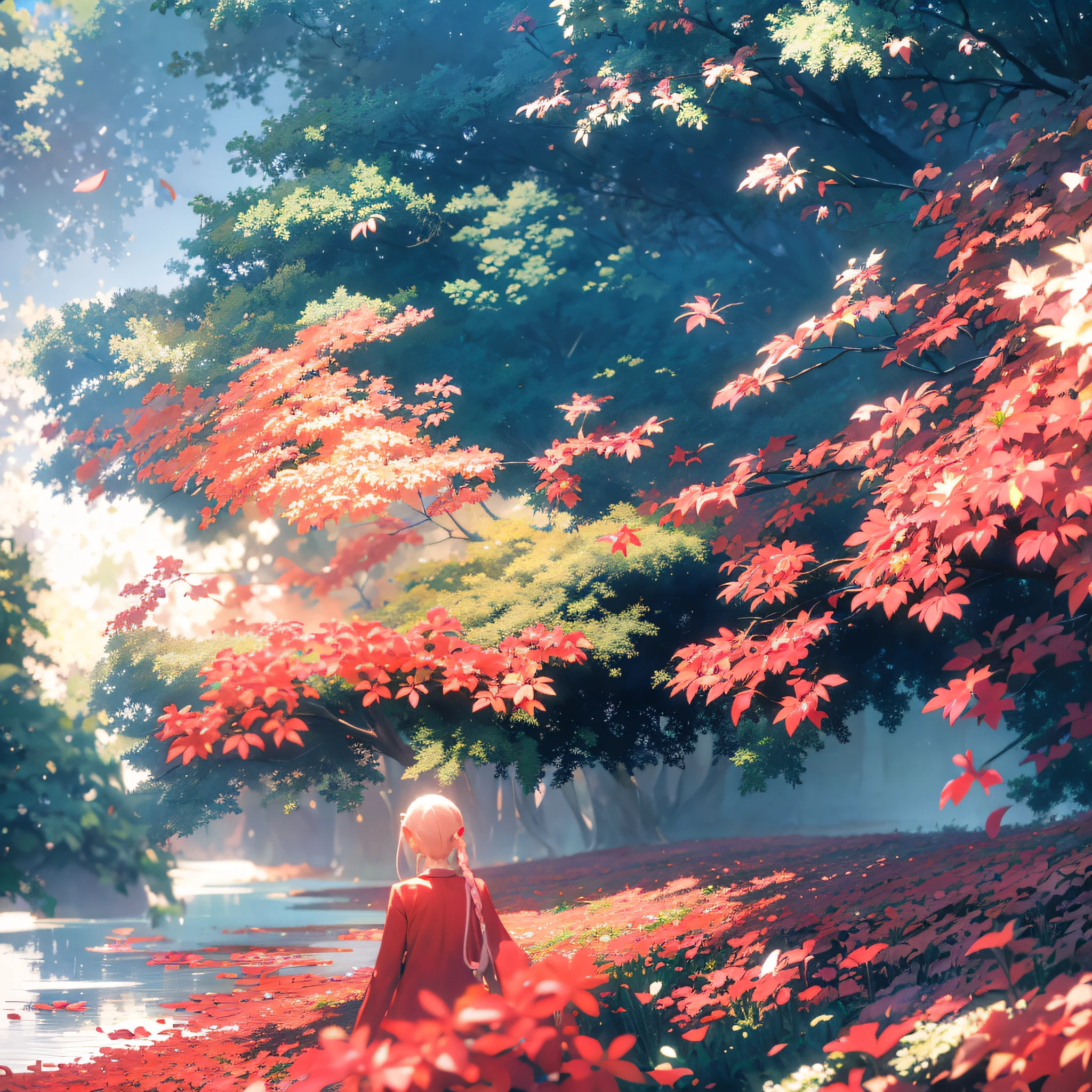 Impressionism in Akihiko Yoshida style Medium Shot of Euphoric Eden, Sculptural, Whirlwind, award-winning, Electric Colors --auto --s2