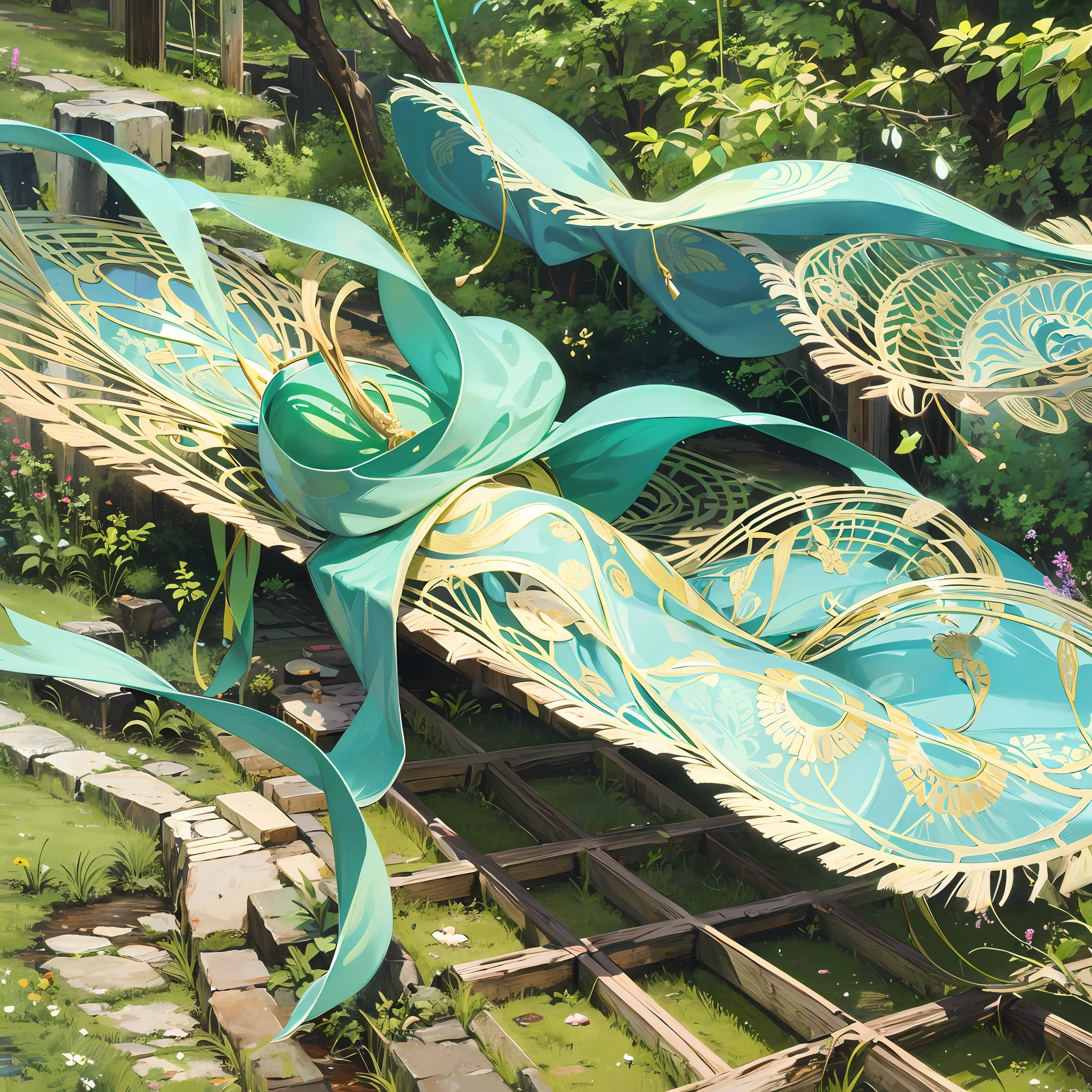 Outside the long pavilion, on the side of the ancient road, the green strings, repeatedly plucked, the thousand-year-old silk is as thin as the wings of a cicada, floating in the air, unable to settle --auto --s2