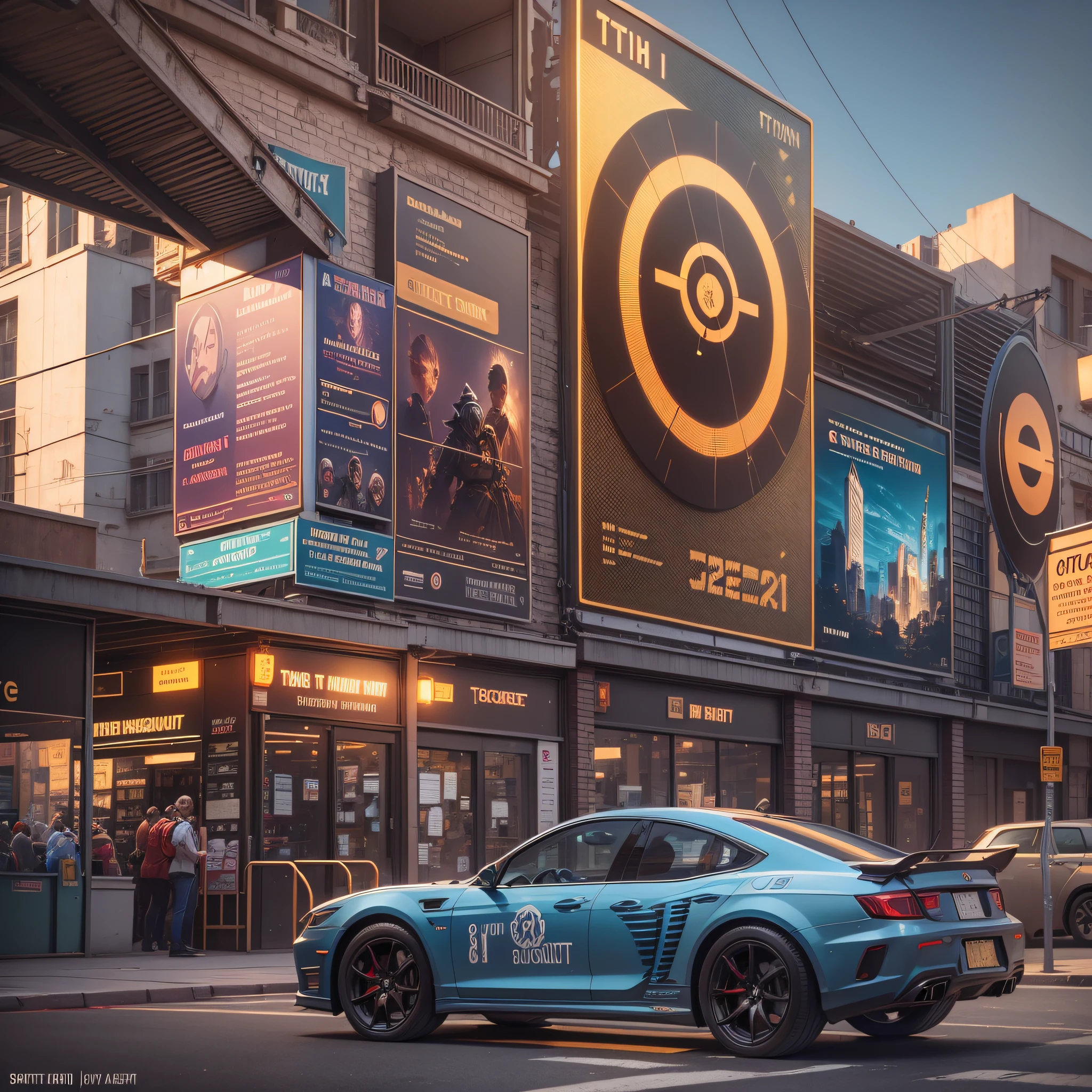 Street signage in latin city, ultra detailed, amazing lighting, hyper detailed, 8k, Unreal 5 engine, 3D rendering --auto --s2