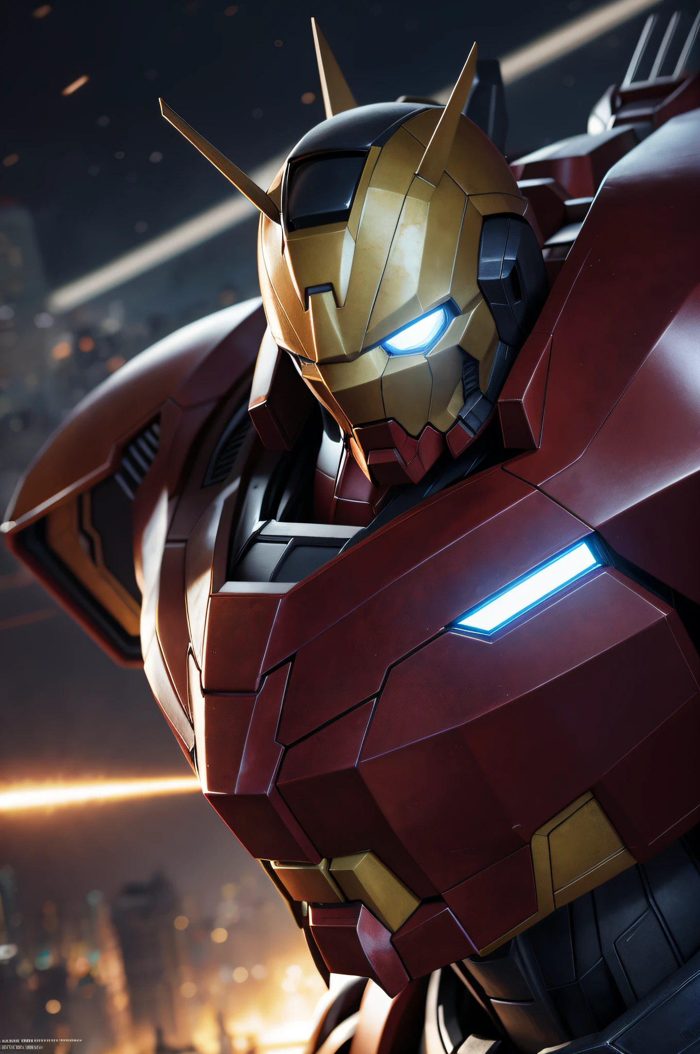 Marvel, Gundam, Realistic, Dynamic Lights, Old, Stubble, Full Shot, (Very Detailed CG Unified 8k wallpaper), Trends on ArtStation, Trends on CGSociety, High Detail, Sharp Focus, Dramatic, Photorealism